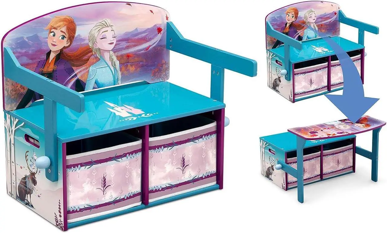 Main image of Delta Children Kids Convertible Activity Bench - Greenguard Gold Certified, Frozen II, Welcome to consult