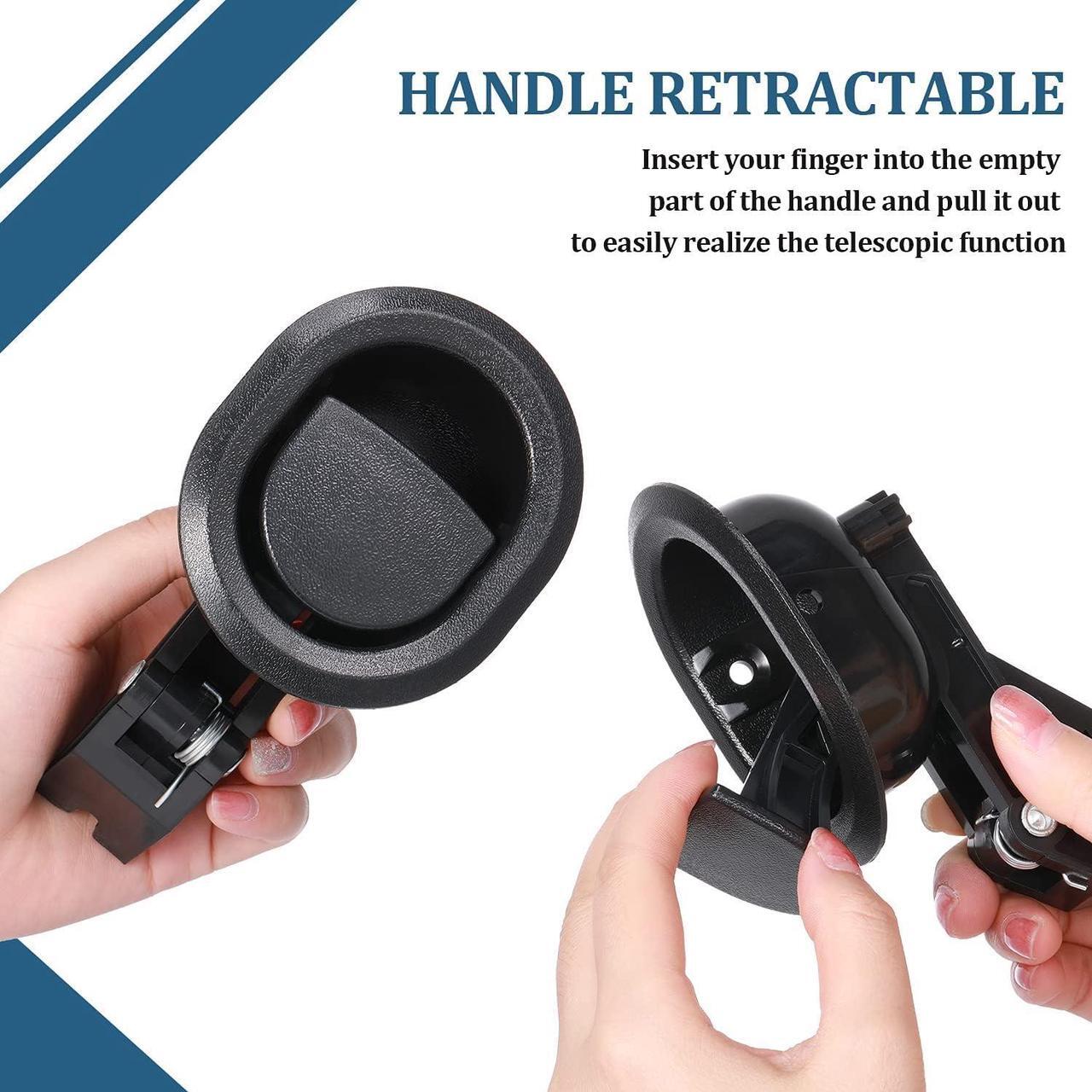 Alt view image 5 of 7 - Hotop Recliner Handle Replacement 4 Pieces Chair Release Lever Black Oval Pull Parts Plastic Sofa with Cable Hook, 3.5 x 3 Inches, Welcome to consult