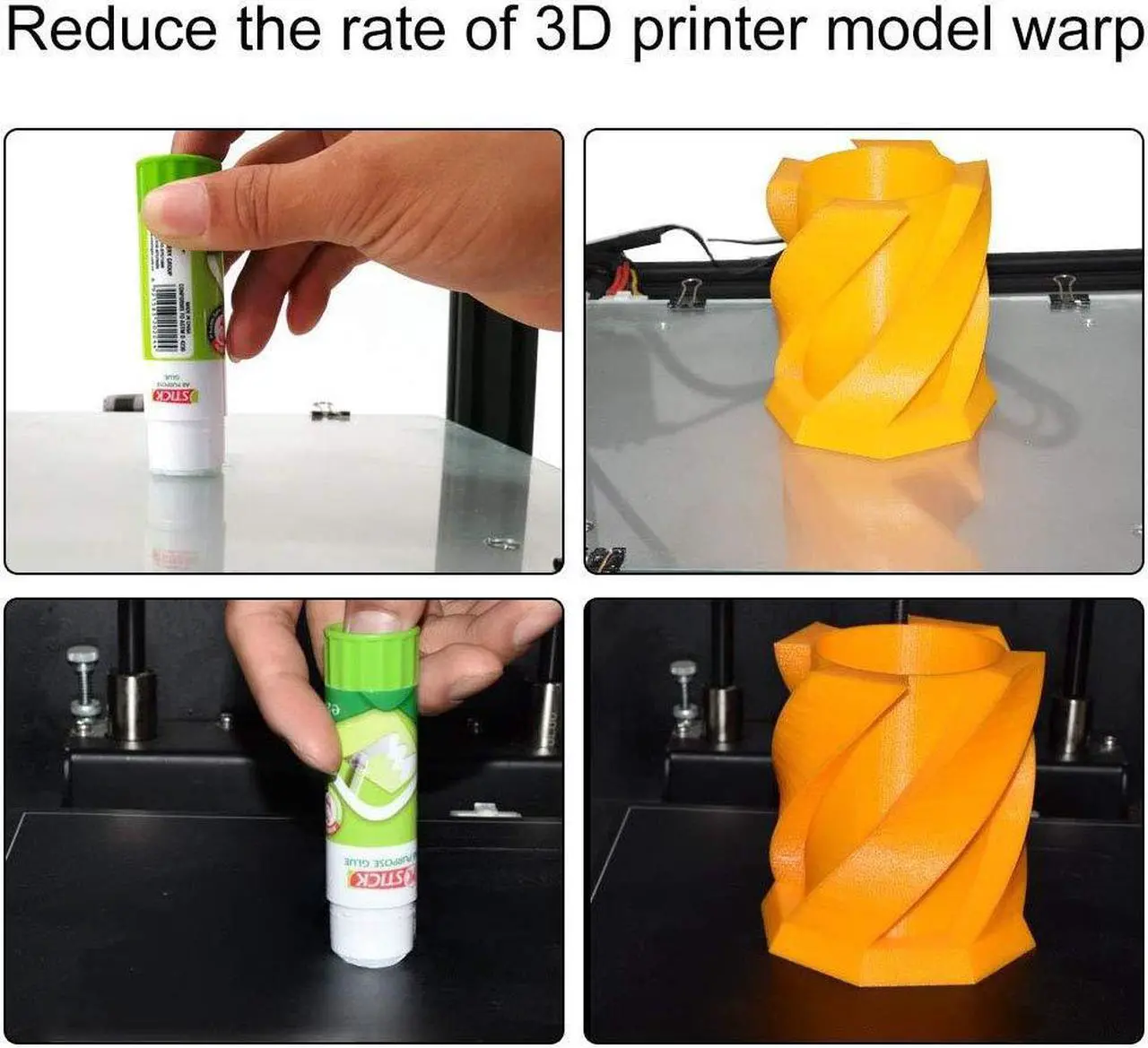 Alt view image 4 of 7 - ACEIRMC 3D Printer Glue Stick for Hot Bed Print Filament PLA ABS PET PETG Washable Anti-Tilt Non-Toxic - 21g(Pack of 3), Welcome to consult