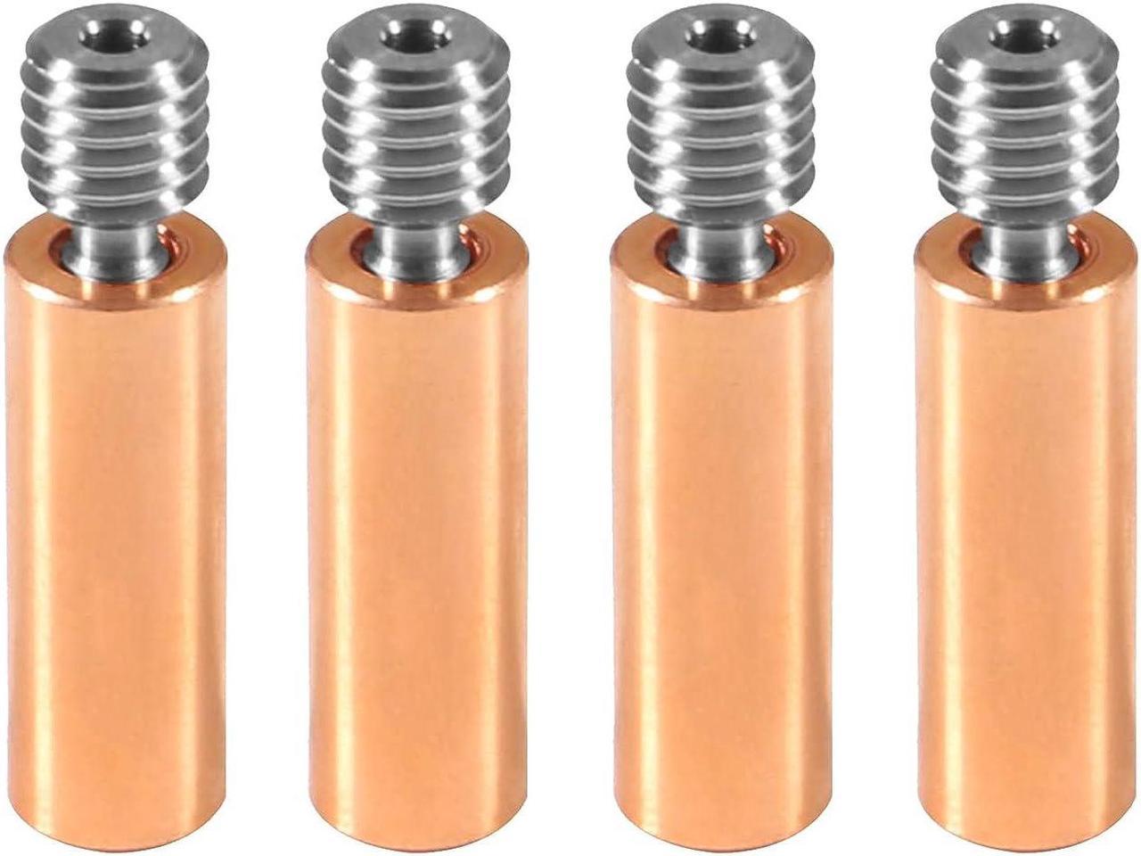 DIANN 4pcs All Metal Bimetal Heatbreak Copper Titanium TC4 Throat High Temperature for Creality 3D Printer CR10 Hotend, Welcome to consult