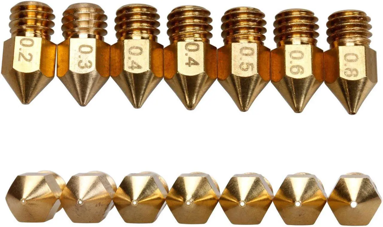 Alt view image 4 of 6 - BIAOBIAO 3D Printer MK8 Nozzles CR-10 Nozzle + 4 DIY Tools for 3D Printer Nozzle Change Replacement, Welcome to consult