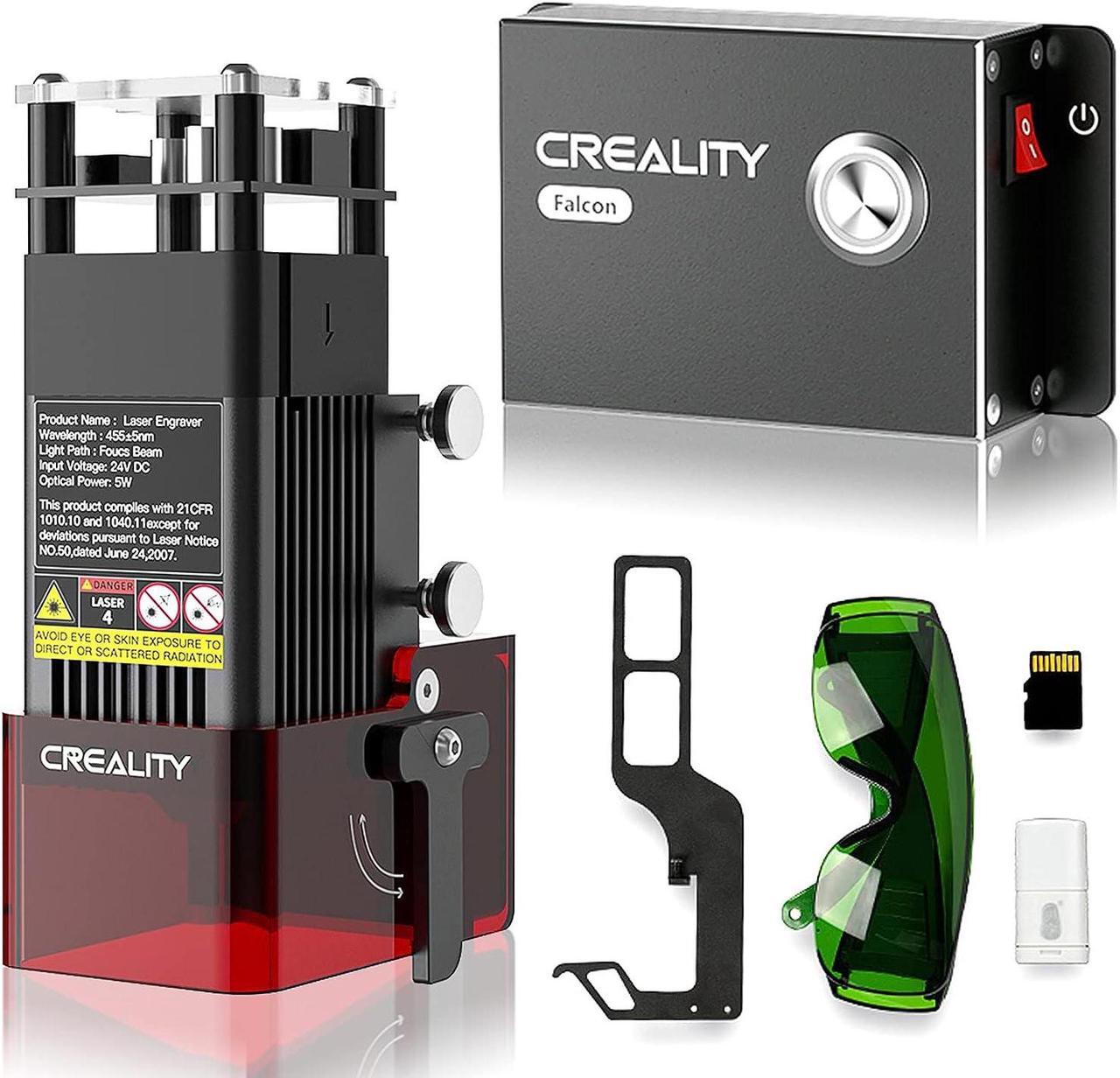 Main image of ENOMAKER Creality Laser Engraver Module Kit 5W 455nm for Metal,Wood,Leather,Acrylic,Plastic etc, Compatible Ender 3 Pro V2/NEO/MAX/S1/S1 Pro, CR-10 3D Printer etc., Welcome to consult