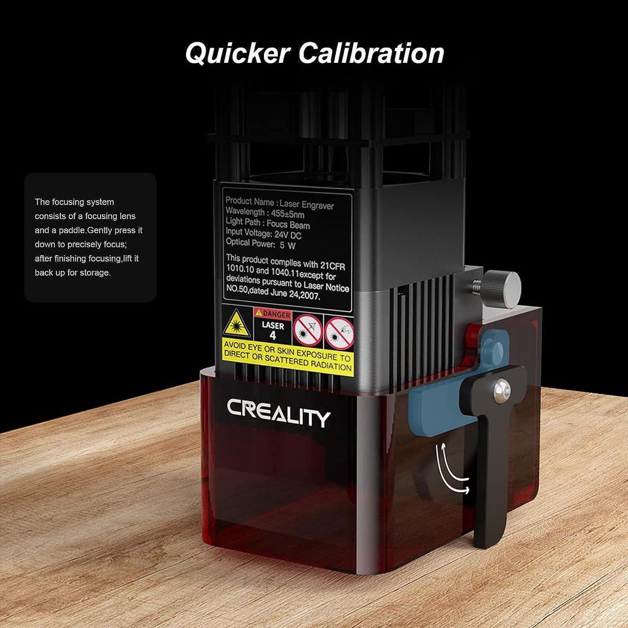 Alt view image 4 of 7 - ENOMAKER Creality Laser Engraver Module Kit 5W 455nm for Metal,Wood,Leather,Acrylic,Plastic etc, Compatible Ender 3 Pro V2/NEO/MAX/S1/S1 Pro, CR-10 3D Printer etc., Welcome to consult