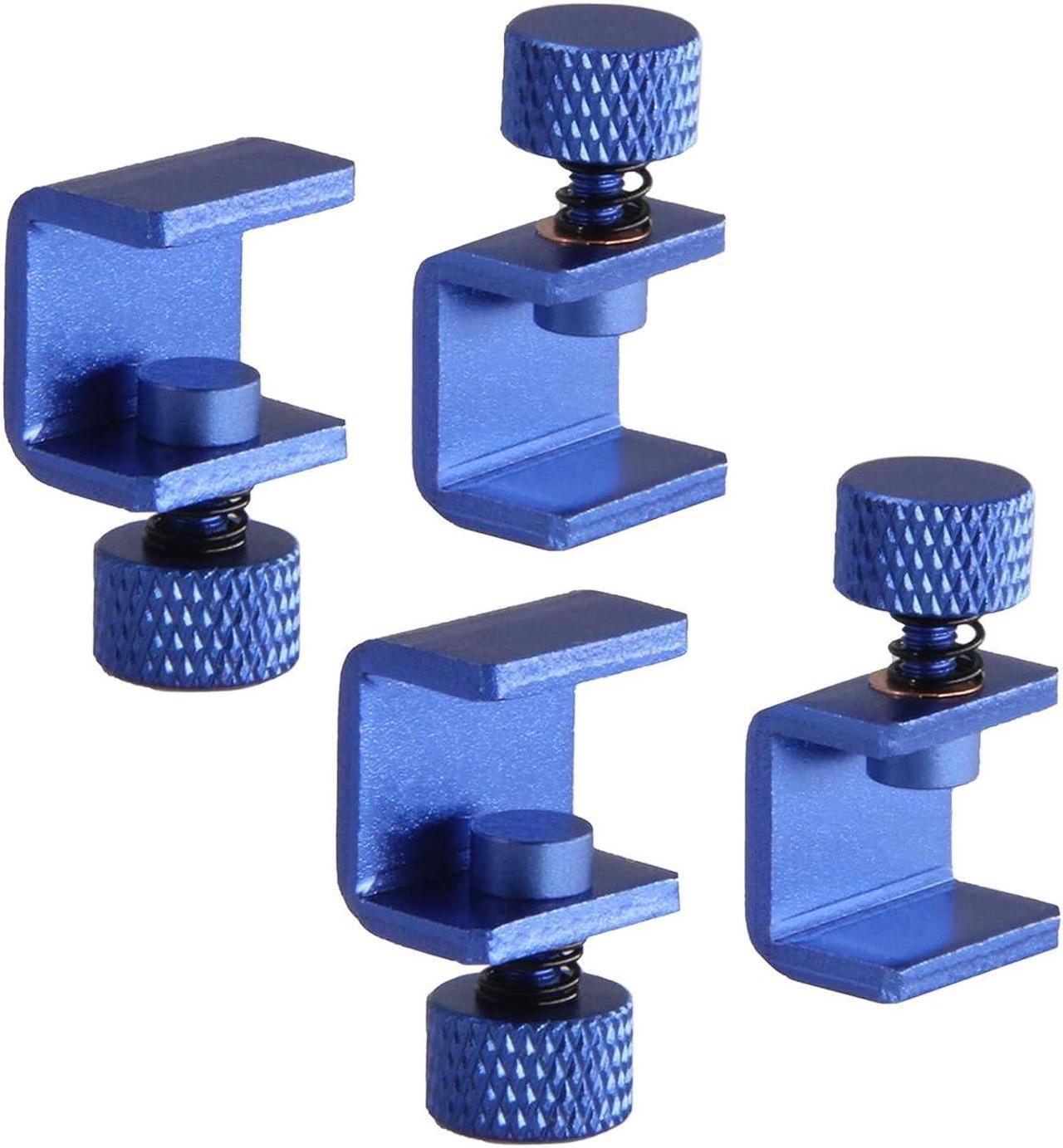 Alt view image 3 of 7 - Zeberoxyz 4pcs Ender 3 Pro Blue Glass Bed Clips Clamps Adjustable 3D Printer Heat Bed Fixed Clips for Ender3/pro/V2/3S,Ender5/CR-10,CR-20PRO,CR-10S Pro (4PCS-Blue Glass Bed Clip Clamps)