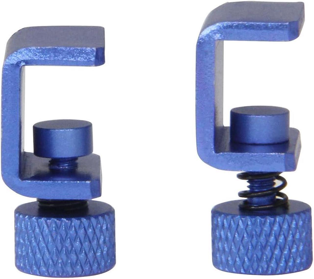 Alt view image 4 of 7 - Zeberoxyz 4pcs Ender 3 Pro Blue Glass Bed Clips Clamps Adjustable 3D Printer Heat Bed Fixed Clips for Ender3/pro/V2/3S,Ender5/CR-10,CR-20PRO,CR-10S Pro (4PCS-Blue Glass Bed Clip Clamps)