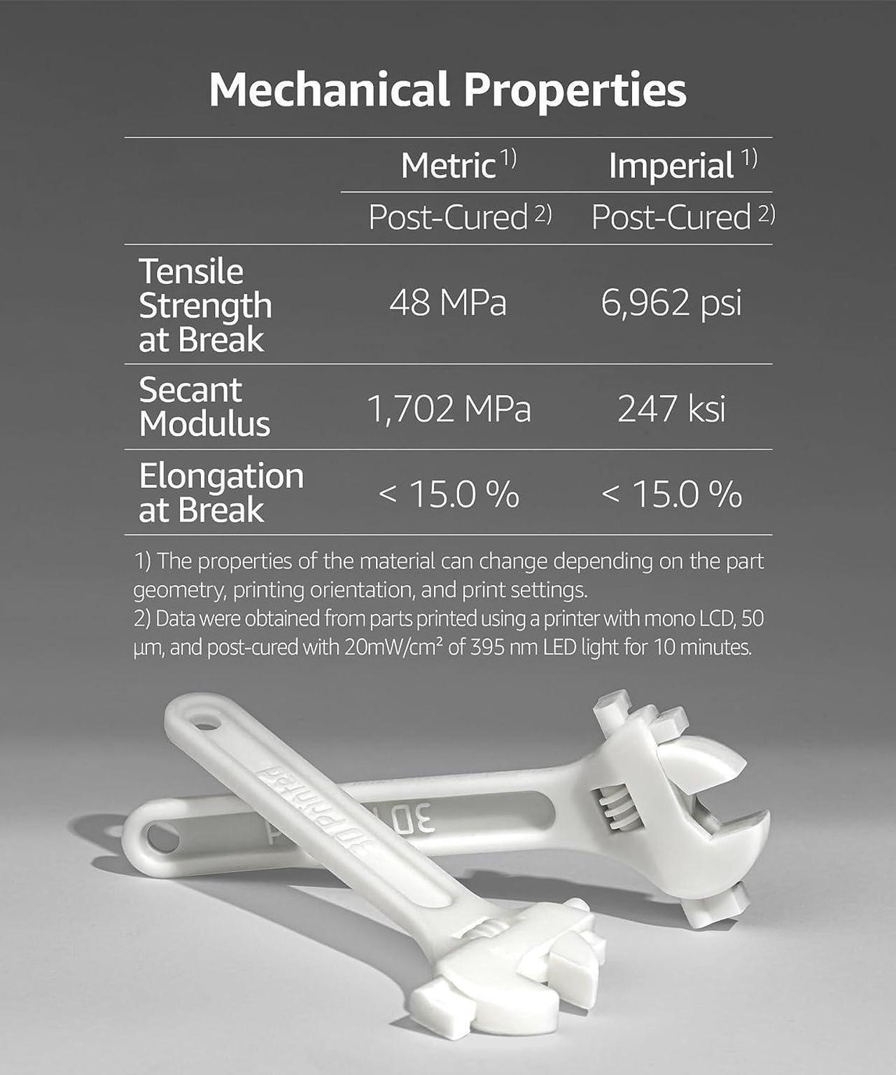 Alt view image 3 of 7 - SuperPCS 3D Printer Resin, Toughest and Fastest, 50um 1.8GPa Print in 1.5 sec, Made in Korea by 3DMaterials (1000g, Black)