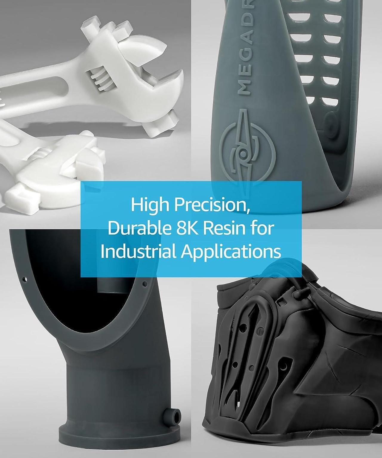 Alt view image 4 of 7 - SuperPCS 3D Printer Resin, Toughest and Fastest, 50um 1.8GPa Print in 1.5 sec, Made in Korea by 3DMaterials (1000g, Black)