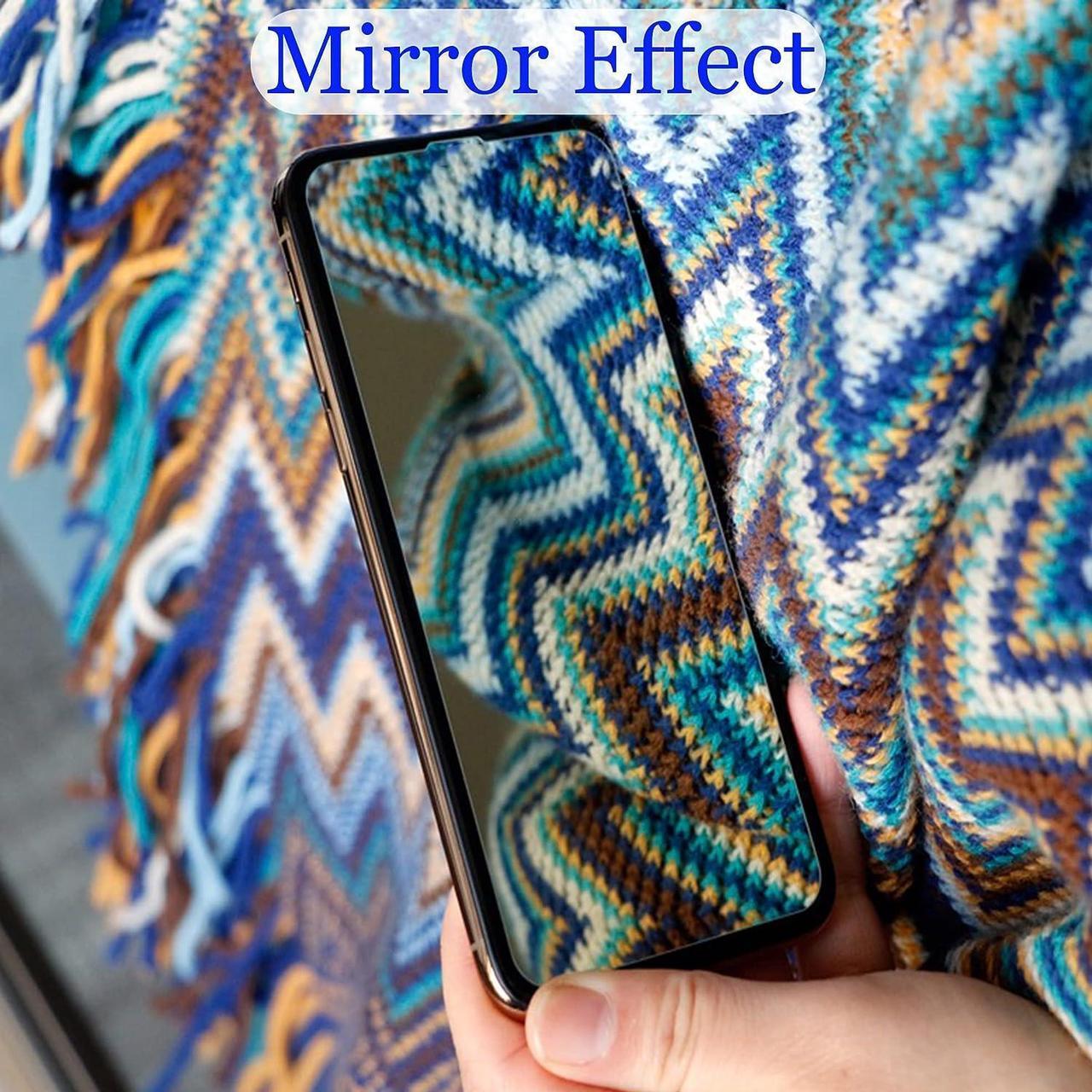 Alt view image 3 of 7 - Westillux Compatible with iPhone 14 Pro Max Privacy Screen Protector Private Tempered Glass mirror Anti Bluelight colorful Film Anti-Scratch Anti-Spy Bubble free HD clear 6.7 inch 2 pack (Purple)