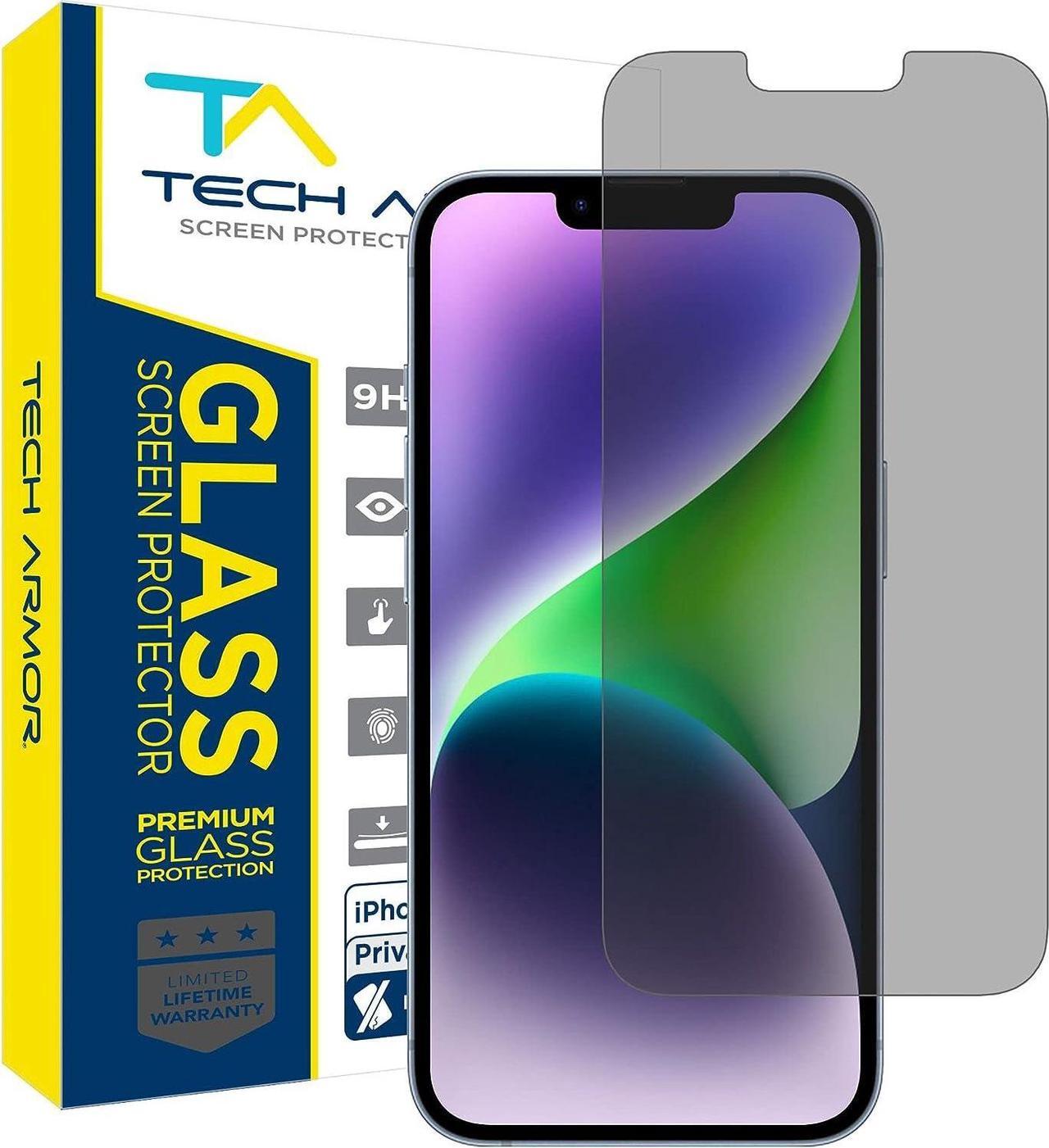 Main image of Tech Armor [1 Pack Privacy Screen Protector for iPhone 14 Plus and iPhone 13 Pro Max Anti-Spy Case Friendly Easy Installation Ballistic Tempered Glass Bubble Free 3D Touch Support [6.7 inch]