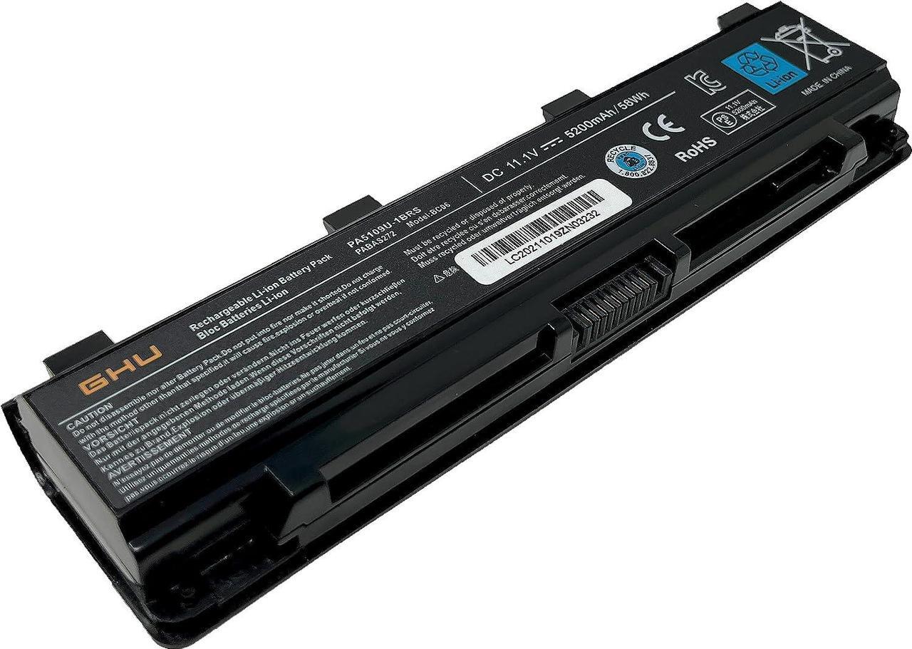 Alt view image 2 of 7 - GHU New Replacement Laptop Battery 58 WH PA5109U-1BRS Compatible with Toshiba Satellite PABAS271 PABAS272 PABAS273 C855 C855D L855 L875 P855 P875 S855 S875 PA5110U-1BRS PA5108U-1BRS C55-A
