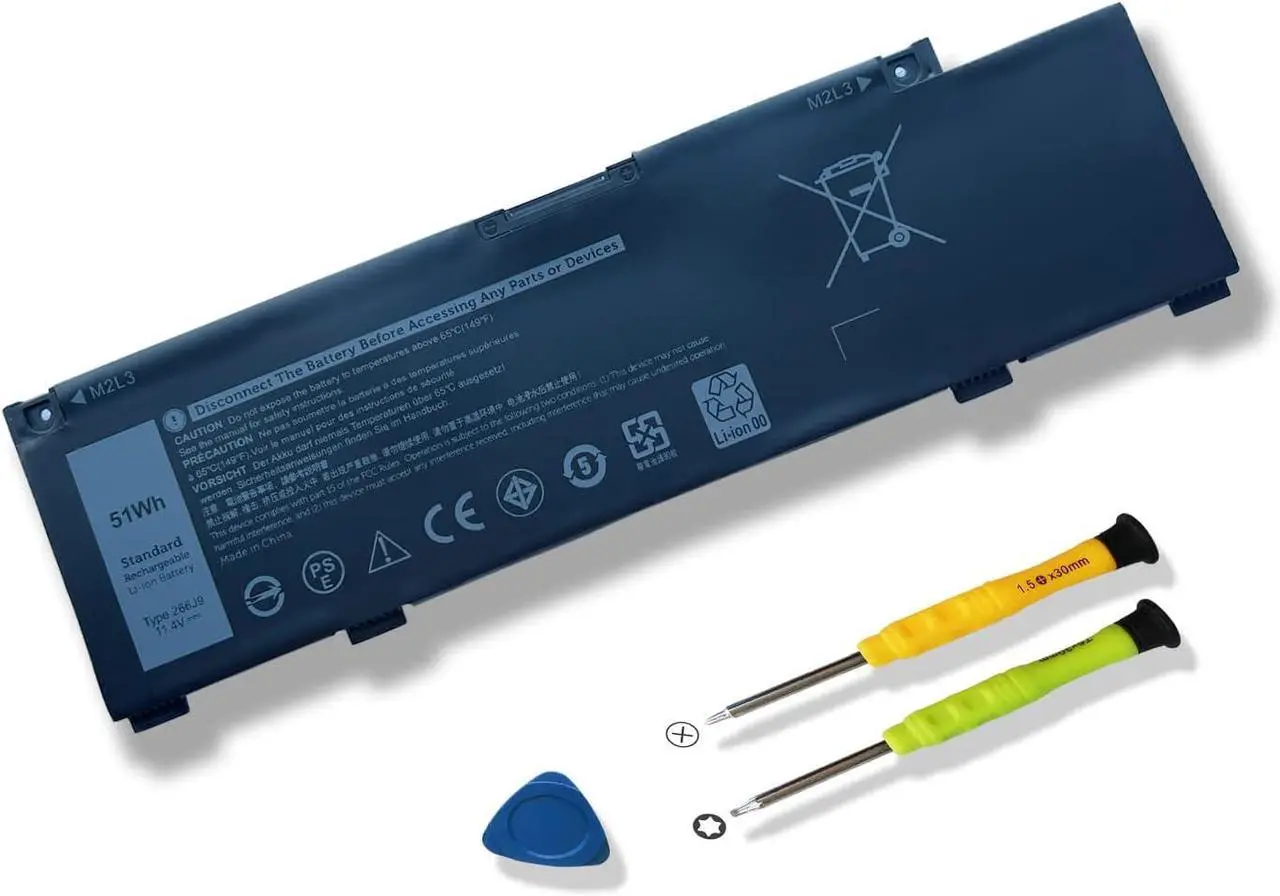 Main image of 266J9 Laptop Battery Replacement for Dell G3 15 3500 3590 3790 G5 15 5500 SE 5505 P89F Inspiron 5490 INS 15PR-1545W 1548BR 1645W 1742BR 1742W Series 0415CG C9VNH 0PN1VN 0M4GWP 11.4V 51Wh 4255mAh 3Cell