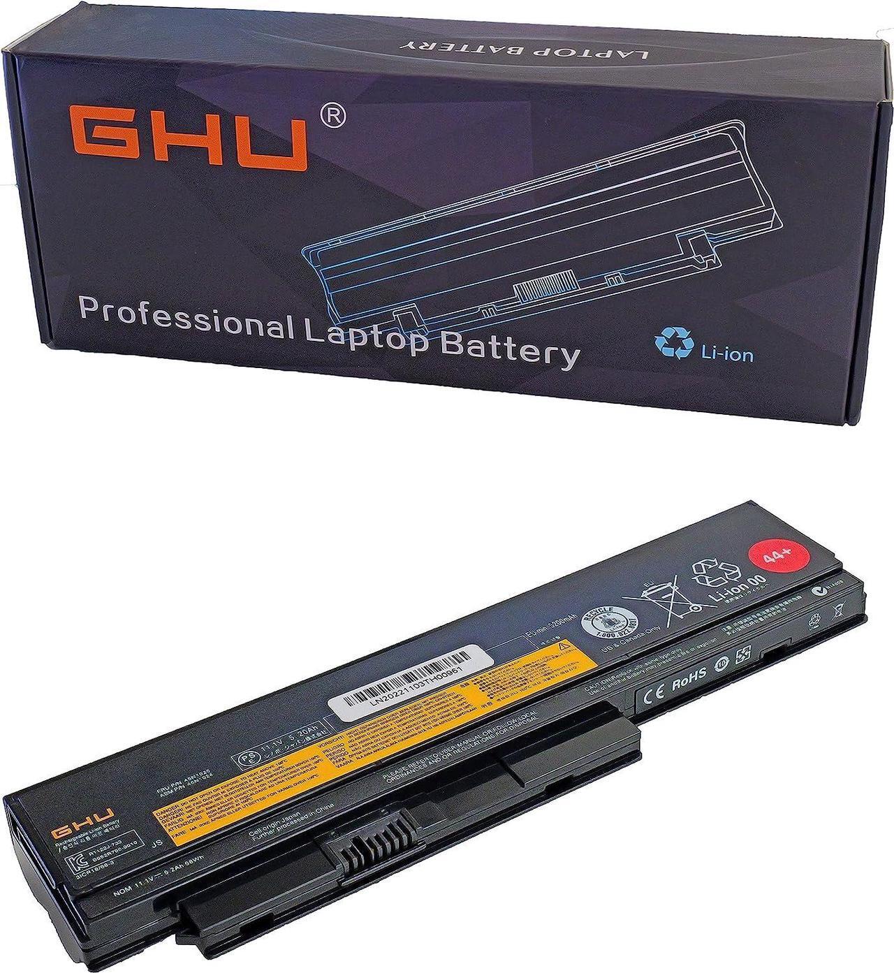 Main image of GHU New Battery 44+ 58 WHR Replacement for 0A36306 0A36307 0A36305 45N1019 45N1023 45N1025 0A36281 0A36282 0A36283 42T48 X220s 45N1019 45N1023 45N1025 0A36281 0A36282 0A36283 42T4863 42Y4864 42T4867