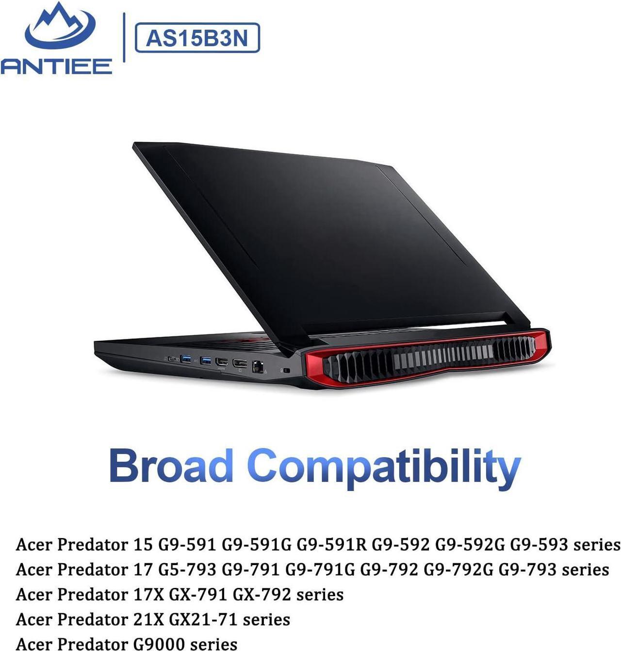 Alt view image 6 of 7 - ANTIEE AS15B3N Laptop Battery for Acer Predator 15 G9-591 G9-591G G9-592 G9-592G G9-593 Predator 17 G5-793 G9-791 G9-791G G9-792 G9-792G G9-793 Predator 17X GX-791 GX-792 21X GX21-71 G9000 4ICR19/66-2