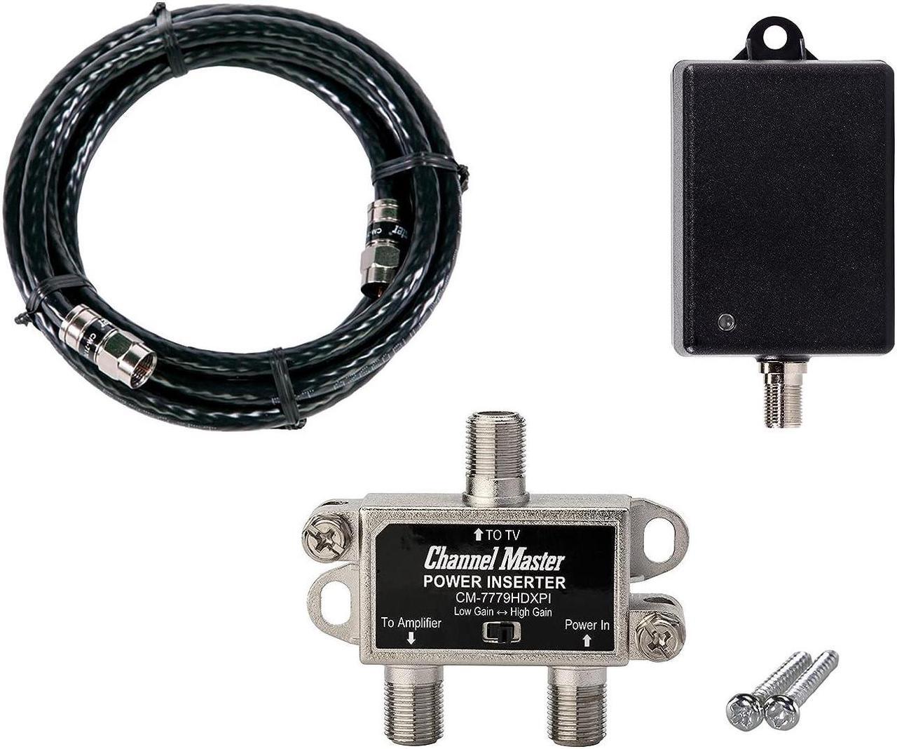 Alt view image 6 of 7 - Channel Master CM-7779HD PreAmp 1 TV Antenna Amplifier with 5G LTE Filter, Adjustable Gain Preamplifier - Professional-Grade Signal Booster, Welcome to consult