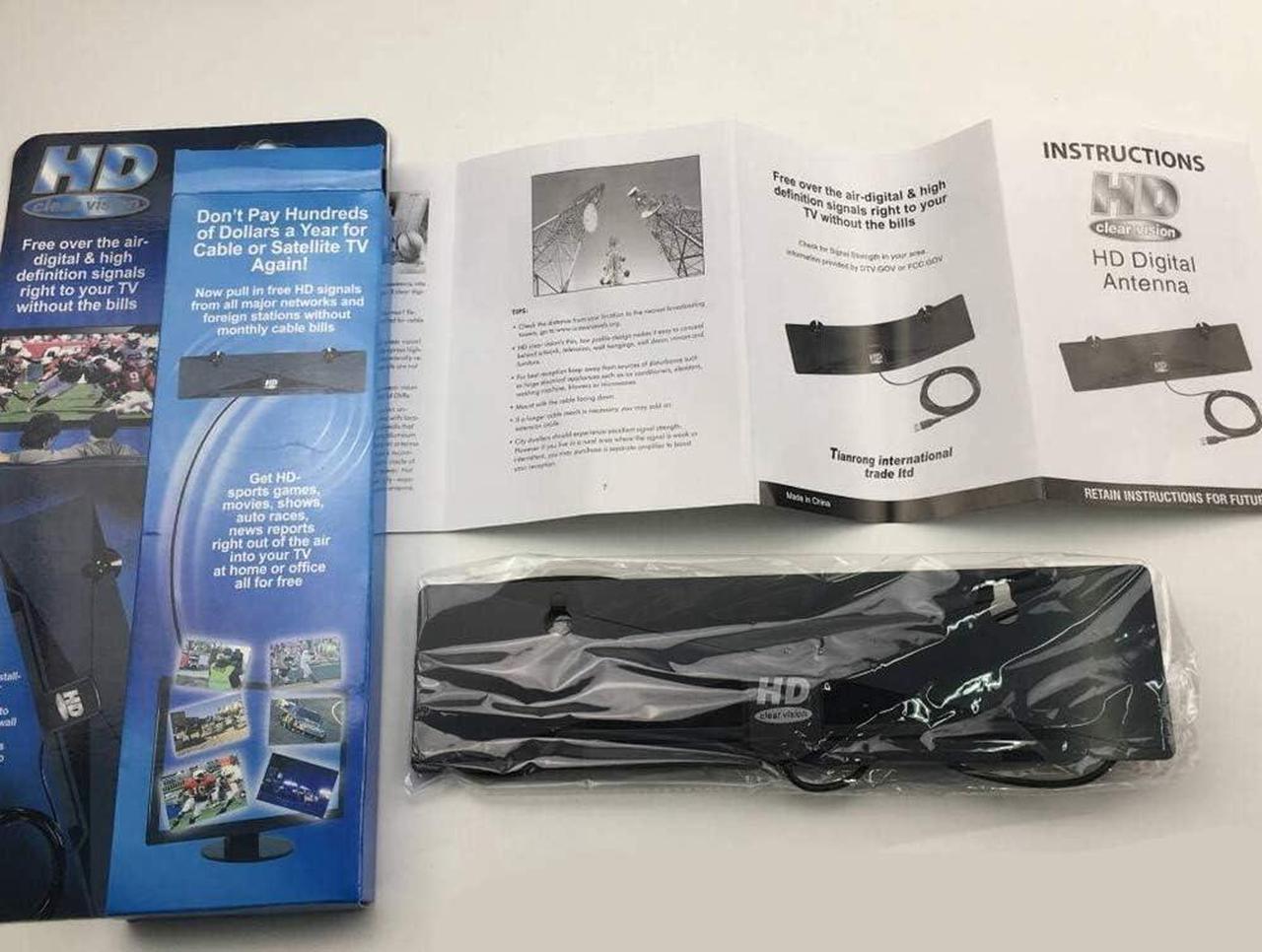 Alt view image 4 of 5 - HD Clear TV HD Clear Vision TV Receiver Indoor TV Digital Antenna Free HDTV Indoor TV Free HD Signal Digital Antenna Free Television Digital Indoor Antenna As Seen On TV,Window Wall Mounted