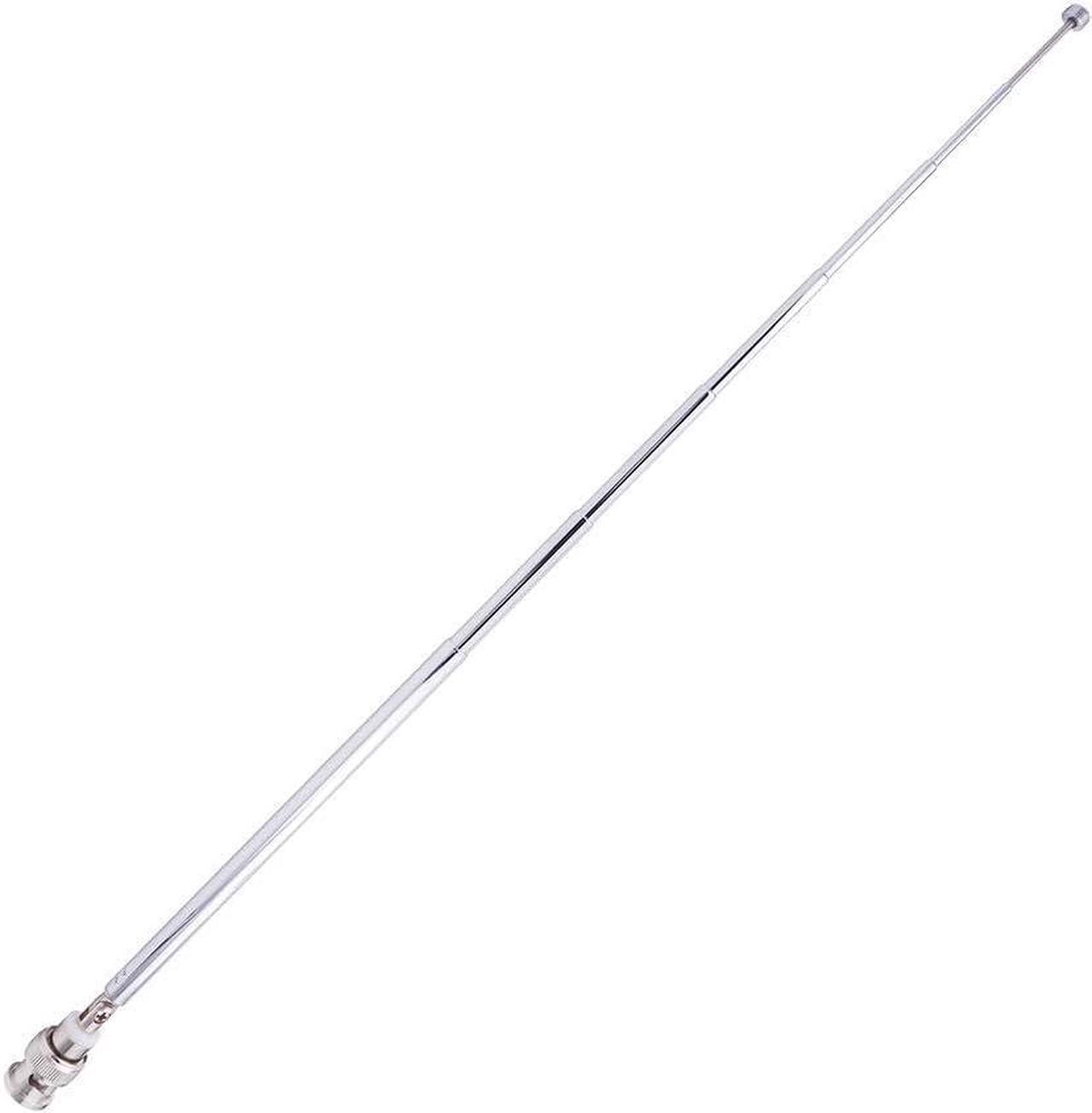 Alt view image 5 of 5 - Fancasee (2 Pack) BNC Radio Antenna with BNC Male Plug Jack Connector Adapter Telescopic Stainless Steel HF VHF UHF BNC Antenna for Portable Mobile Handheld Radio Scanner Police Scanner Receiver