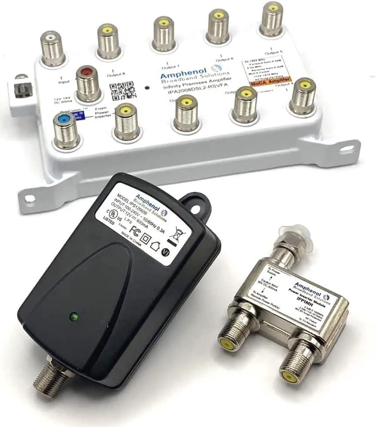 Alt view image 4 of 7 - TV Antenna Amplifier Signal Booster | Amphenol MOCA Coax Amplifier IPA1008DSL-RSVFA |, Welcome to consult