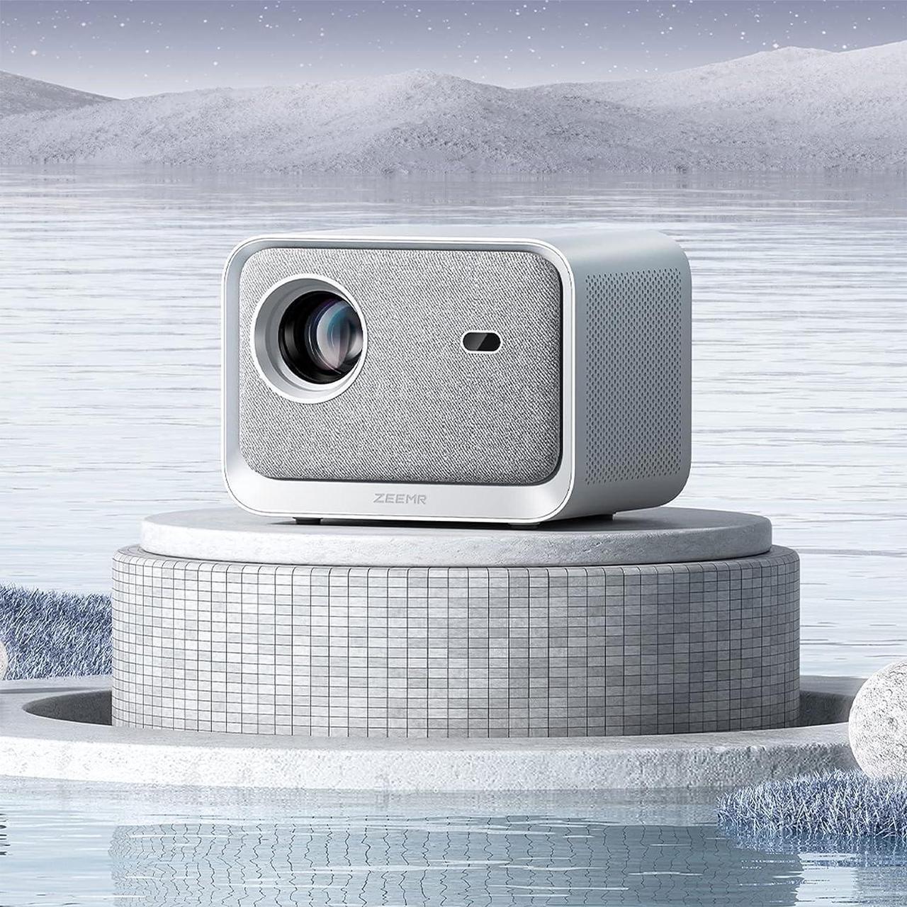 Main image of ZEEMR Projector with 5G Wifi and Bluetooth, Native 1080P, Autofocus/AutoKeystone Correction, Fully Sealed Dust-Proof, Smart Portable Projector For Home Theater, Compatible with Almost TV Sticks(Gray)