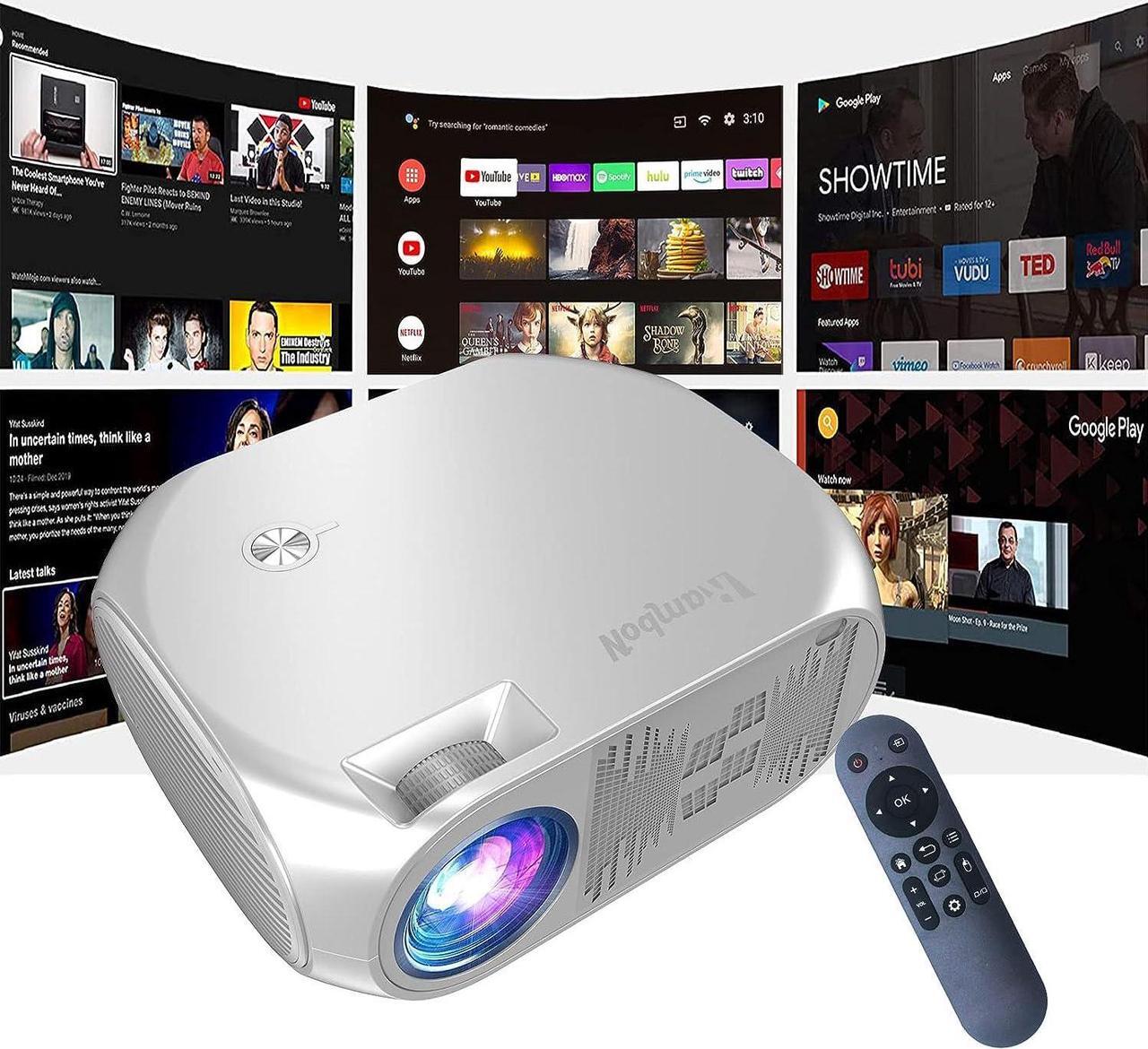 Main image of RamboN Native 1080P Full HD 4K Supported Movie 5G WiFi Projector, , 9500L Smart Projector,Support 4D Keystone Correction, Zoom, PPT, Welcome to consult