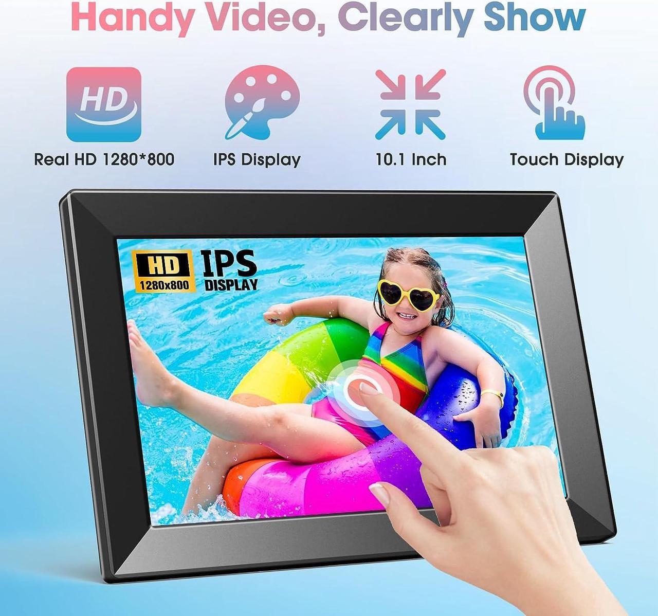 Alt view image 4 of 7 - WiFi 10.1'' Digital Picture Frame with 1280x800 Resolution, Touchscreen Digital Photo Frame Share Photos and Videos Remotely via APP - Gift Guide for Family and Friends, Welcome to consult