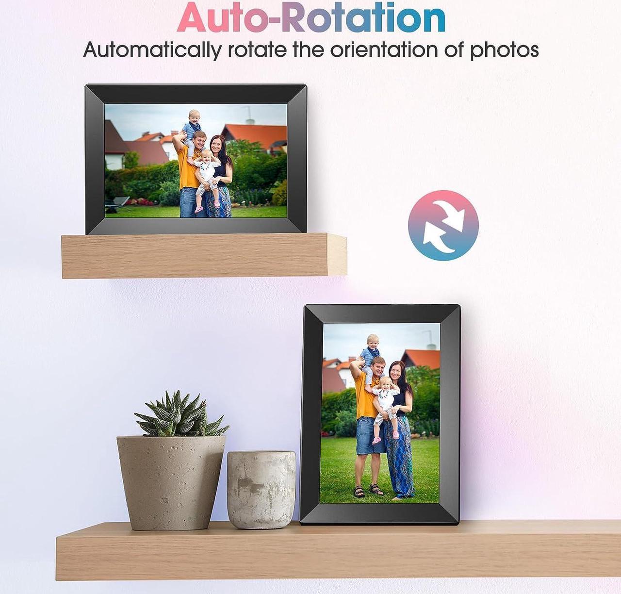 Alt view image 3 of 7 - WiFi 10.1'' Digital Picture Frame with 1280x800 Resolution, Touchscreen Digital Photo Frame Share Photos and Videos Remotely via APP - Gift Guide for Family and Friends, Welcome to consult