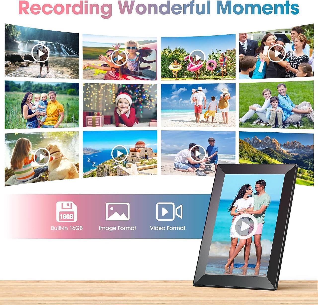 Alt view image 5 of 7 - WiFi 10.1'' Digital Picture Frame with 1280x800 Resolution, Touchscreen Digital Photo Frame Share Photos and Videos Remotely via APP - Gift Guide for Family and Friends, Welcome to consult
