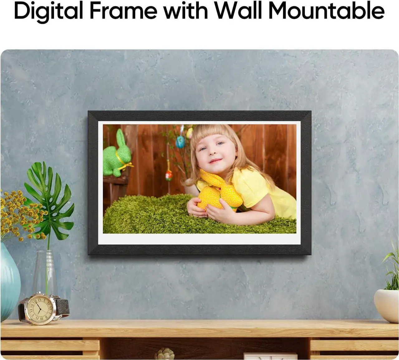 Alt view image 6 of 7 - ARZOPA Digital Picture Frame 15.6" Smart WiFi IPS Touch Screen Up to 128GB Electronic Photo FRAMEO Wall Mountable Easy Setup to Share Photos Videos Instantly, Welcome to consult