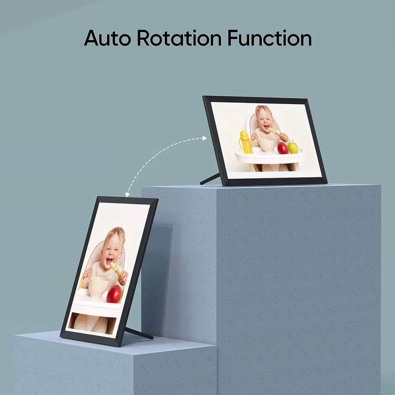 Alt view image 3 of 7 - ARZOPA Digital Picture Frame 15.6" Smart WiFi IPS Touch Screen Up to 128GB Electronic Photo FRAMEO Wall Mountable Easy Setup to Share Photos Videos Instantly, Welcome to consult