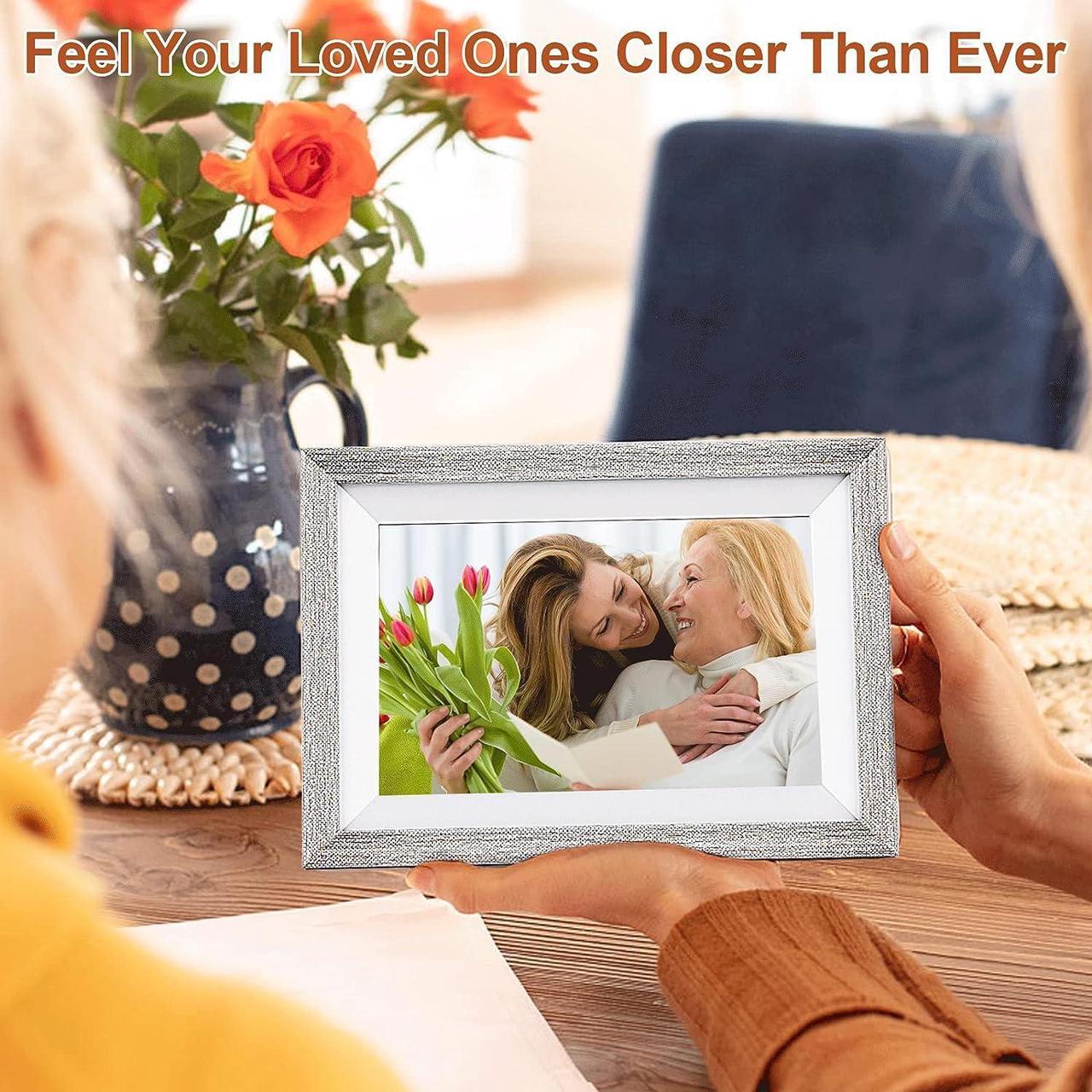 Alt view image 6 of 7 - Ciowain Digital Picture Frame,WiFi Digital Photo Frame,IPS LCD Touch Screen,16GB Storage, Auto-Rotate,Share Photos and Videos from Anywhere Instantly via FREMEO APP (10.1 Inch High-Grade Grey)