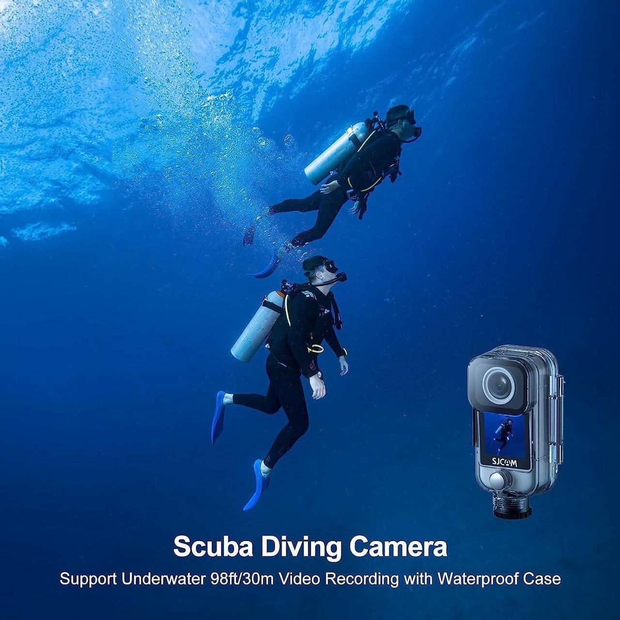 Alt view image 5 of 7 - SJCAM C300 4K 20MP Action Camera Wearable Handheld, 7 Hours Battery Life, Touch Screen, 6-Axis Stabilizer, 154° FOV 8X Zoom, Waterproof Camera Underwater 98ft, 5G WiFi 720P Live, 32G SD Card and Kits