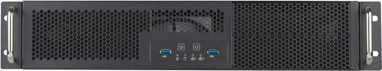 Alt view image 2 of 7 - SilverStone Technology RM23-502-MINI 2U Dual 5.25'' Drive Bay Micro-ATX rackmount Server Chassis, SST-RM23-502-MINI