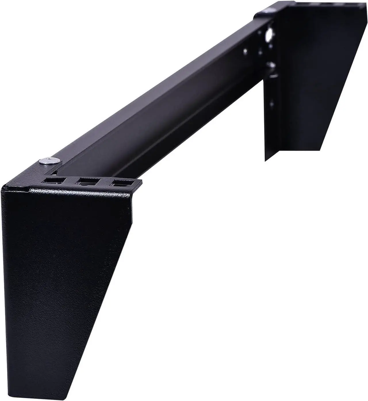 Alt view image 6 of 7 - RackPath 1U Vertical Wall Mount Rack - Heavy Duty 125lbs Capacity Vertical Mounting Bracket, Welcome to consult