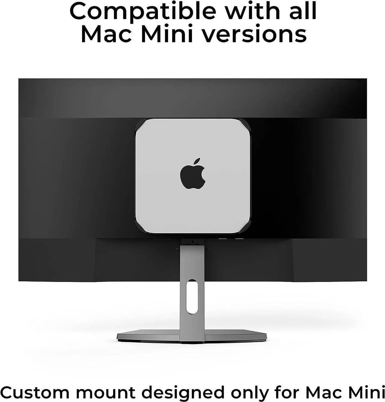 Alt view image 3 of 7 - HumanCentric Mount Compatible with Mac Mini, Custom Mac Mini Mount, Wall Mount, Rack Mount, Mac Mini Under Desk Mount, Mac Mini Mount Behind Monitor Mac VESA Compatible Mac Mini Monitor Mount