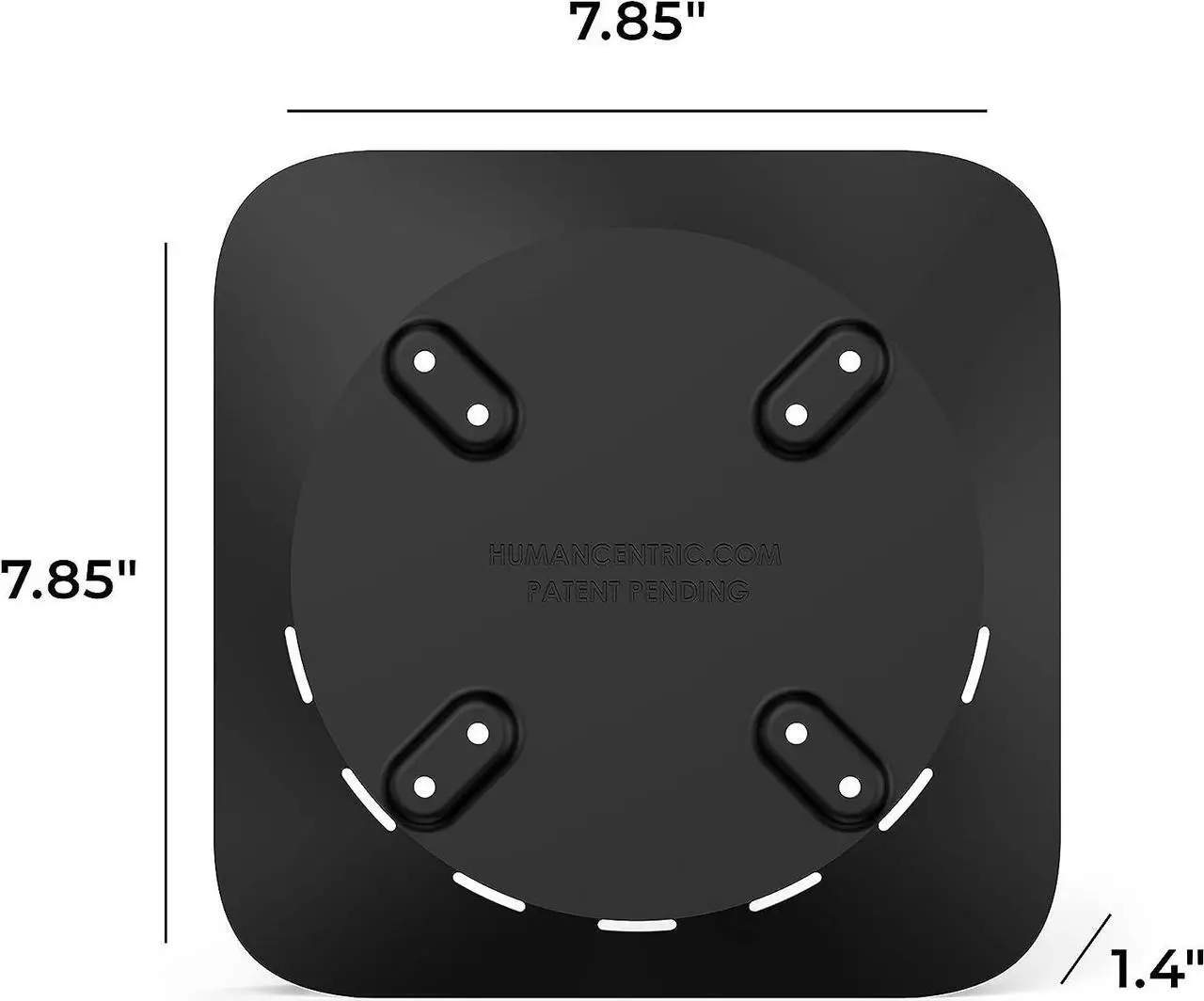 Alt view image 7 of 7 - HumanCentric Mount Compatible with Mac Mini, Custom Mac Mini Mount, Wall Mount, Rack Mount, Mac Mini Under Desk Mount, Mac Mini Mount Behind Monitor Mac VESA Compatible Mac Mini Monitor Mount