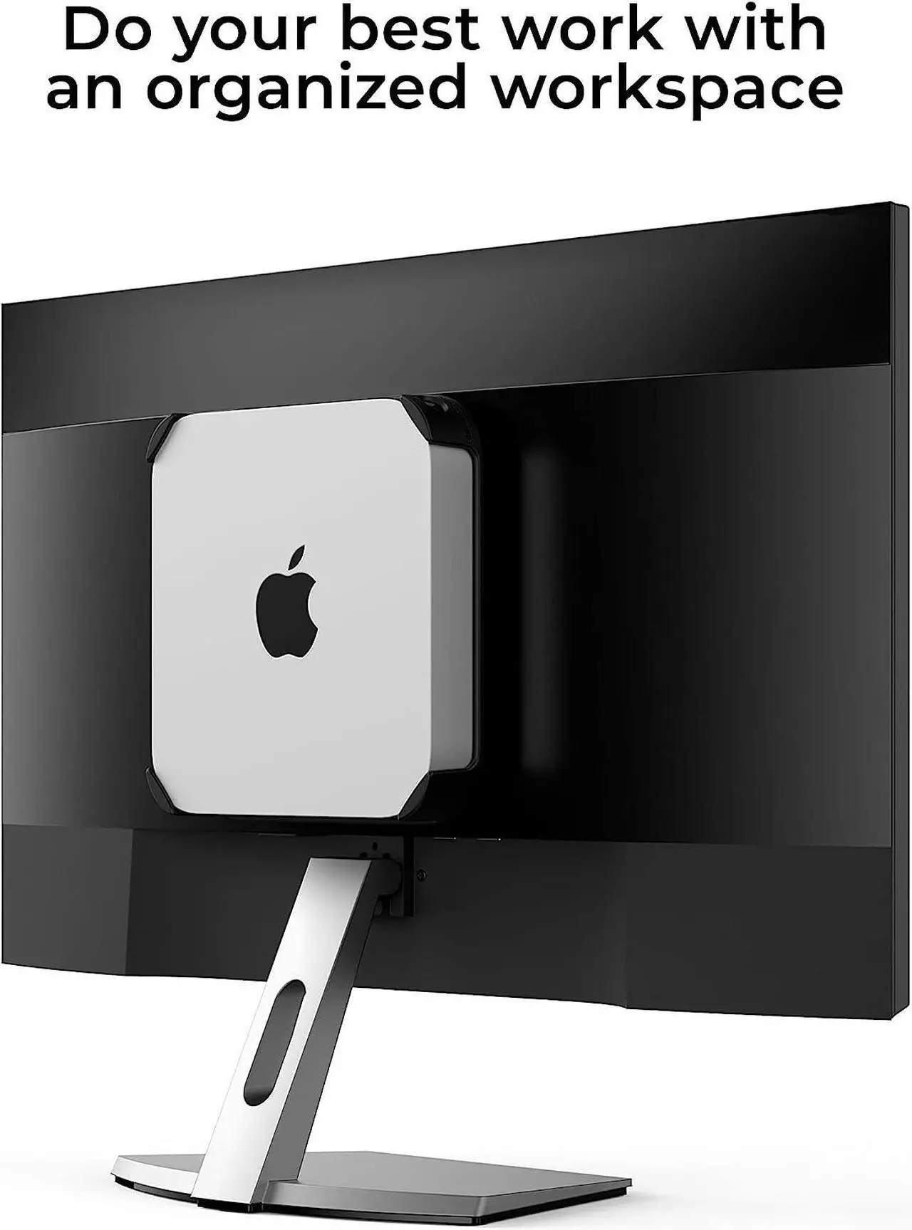 Alt view image 5 of 7 - HumanCentric Mount Compatible with Mac Mini, Custom Mac Mini Mount, Wall Mount, Rack Mount, Mac Mini Under Desk Mount, Mac Mini Mount Behind Monitor Mac VESA Compatible Mac Mini Monitor Mount