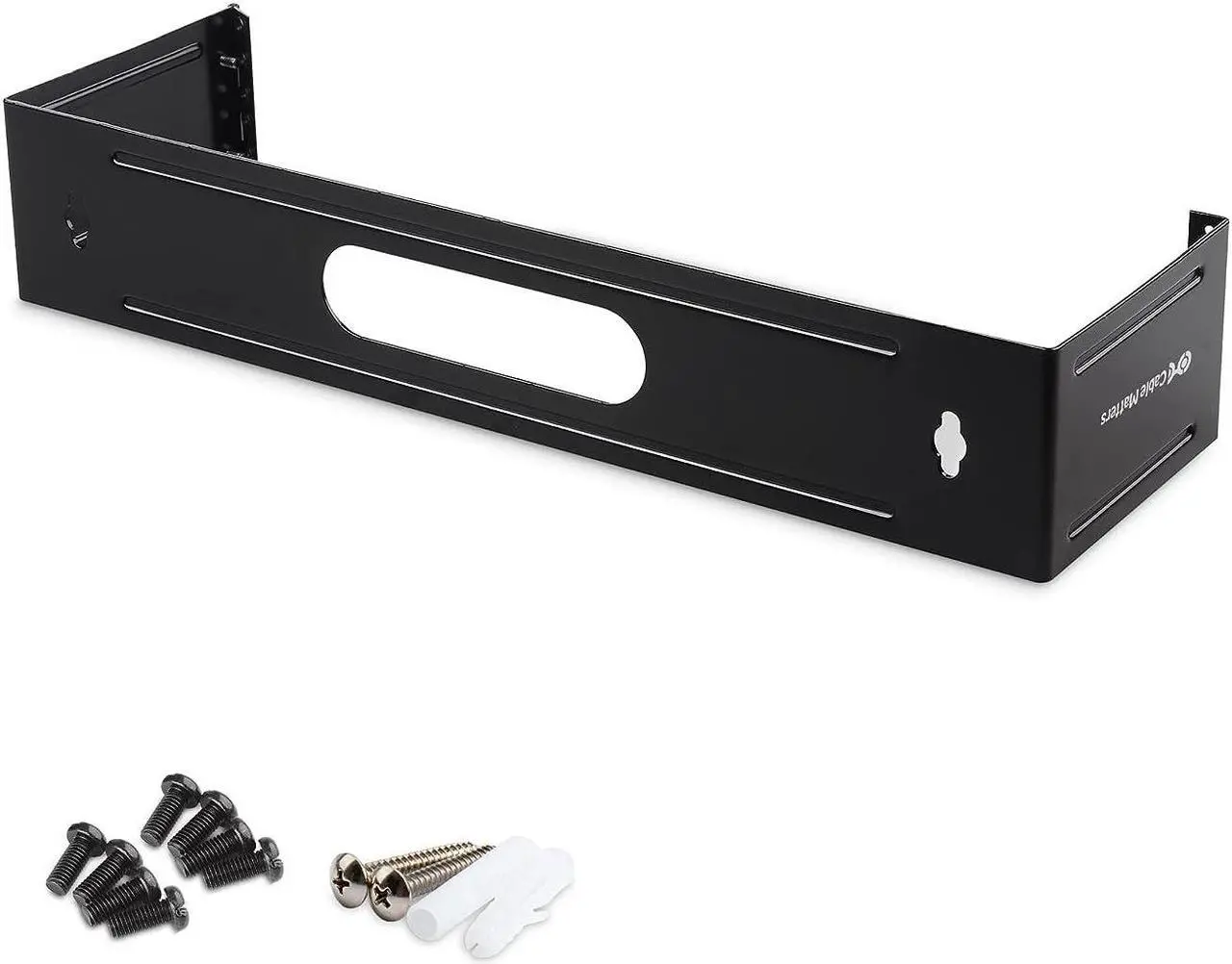 Alt view image 2 of 7 - Cable Matters 2U Hinged 19" Wall Mount Panel Bracket, 55.1 Lbs Max Load, 2U Rack, 19 Inch Rack, 19-Inch Wall Mount Bracket/WallMount Patch Panel