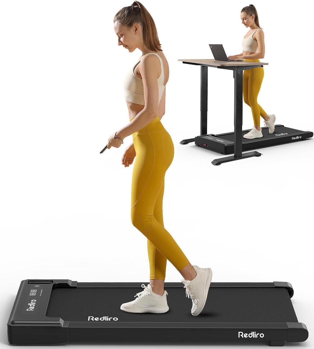 Main image of Redliro Walking Pad Treadmill Under Desk, Portable Mini Treadmill with Remote Control, Bluetooth, 265lbs Max Weight, Installation-Free Jogging Machine for Home/Office