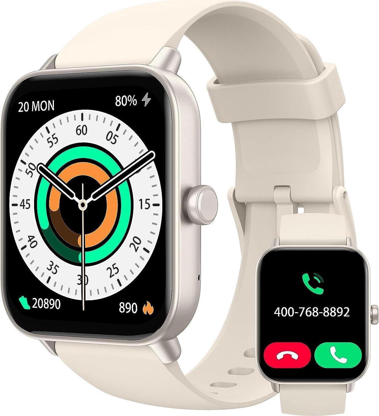 Main image of KALINCO Smart Watch for Women Men (Answer/Make Call), Alexa Built-in, 1.8" Fitness Tracker Watch with Heart Rate/SpO2/Stress & Sleep Monitor, 100+ Sport Modes, Swimming Smartwatch for Android iOS