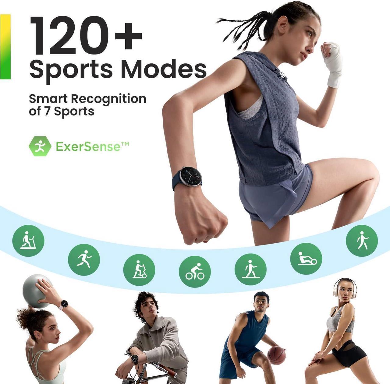Alt view image 6 of 7 - Amazfit GTR Mini Smart Watch for Men,14-Day Battery Life, Sports Watch with GPS, 5 Satellite Positioning Systems, Fitness Health Tracker with Heart Rate, SPO Monitoring,5 ATM Water Resistance, Black