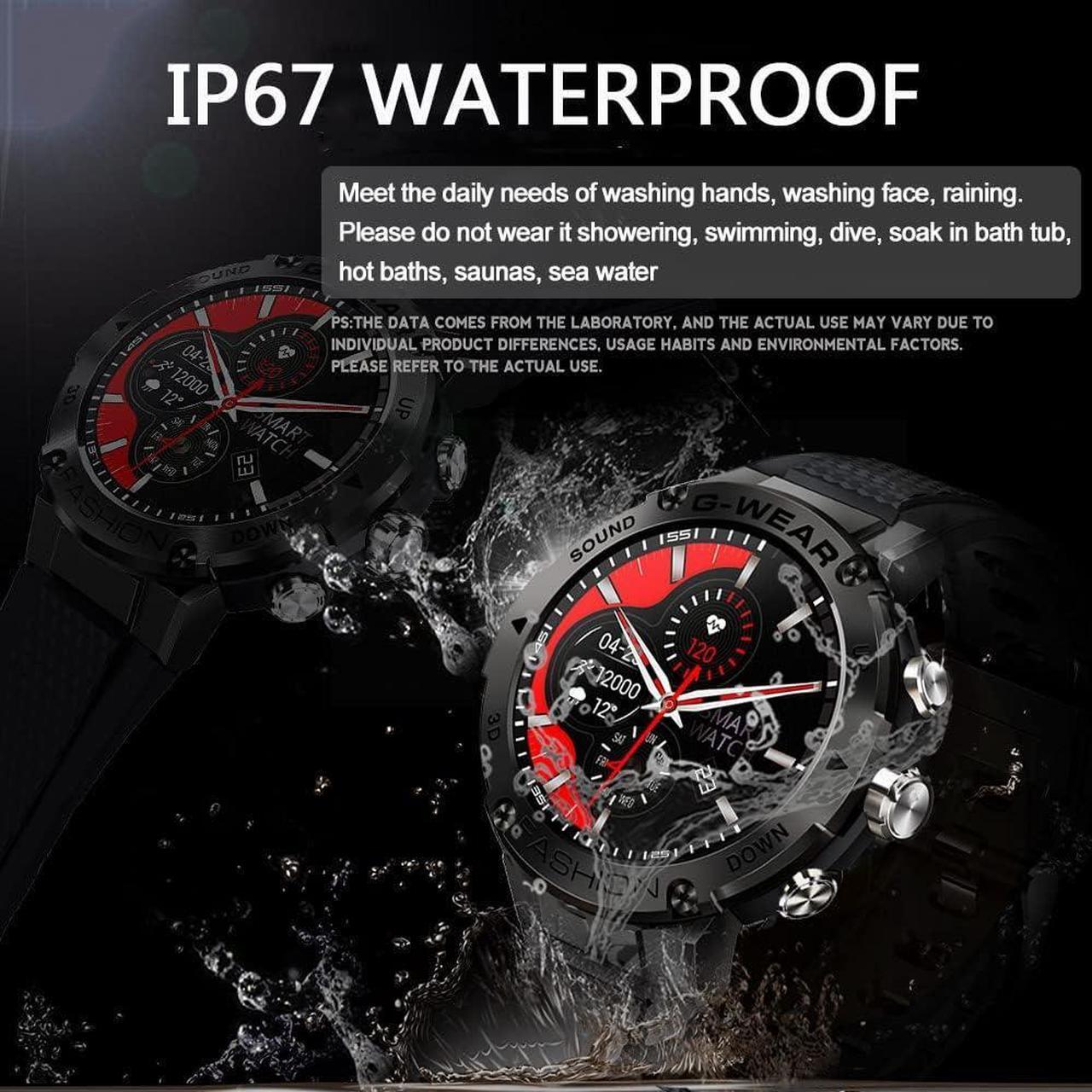 Alt view image 5 of 7 - Smart Watches for Men Activity Fitness Tracker Smartwatch with Bluetooth Call Heart Rate Sleep Monitor Pedometer Waterproof Sport Watch for Android iOS Phone