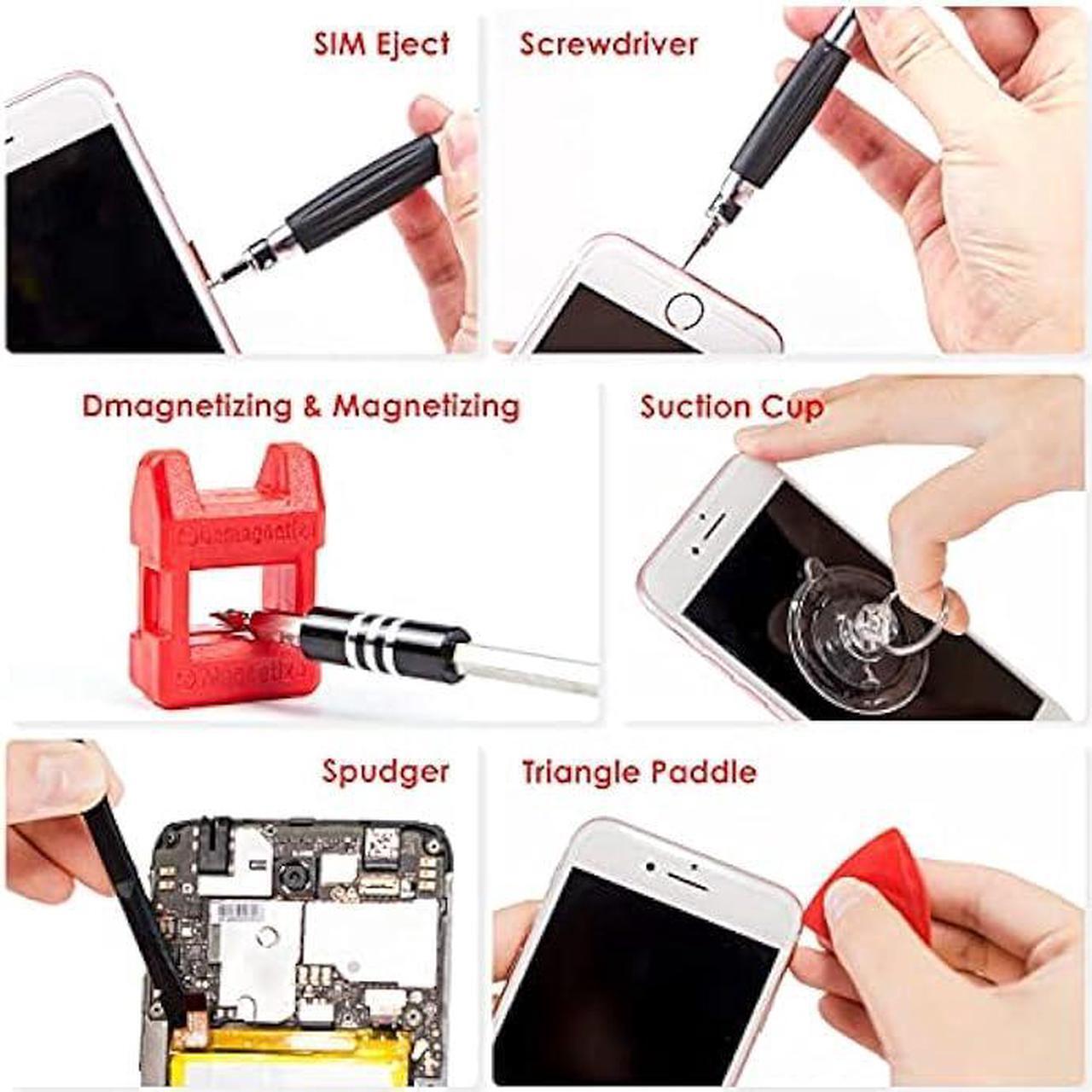 Alt view image 5 of 6 - SHARDEN Precision Screwdriver Set 56 in 1 Magnetic Driver Kit Professional Electronics Repair Tool Kit with Portable Bag for iPhone, Smartphone, iPad, PC, Computer, Laptop, Tablet, Game Console, Watch
