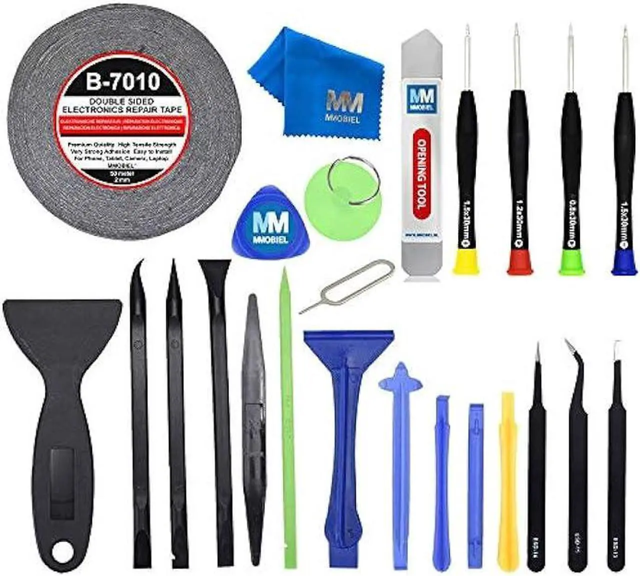 Main image of MMOBIEL 24 in 1 Professional Repair Toolkit Screwdriver Set incl 2mm Adhesive Tape for various Smartphones and Tablets