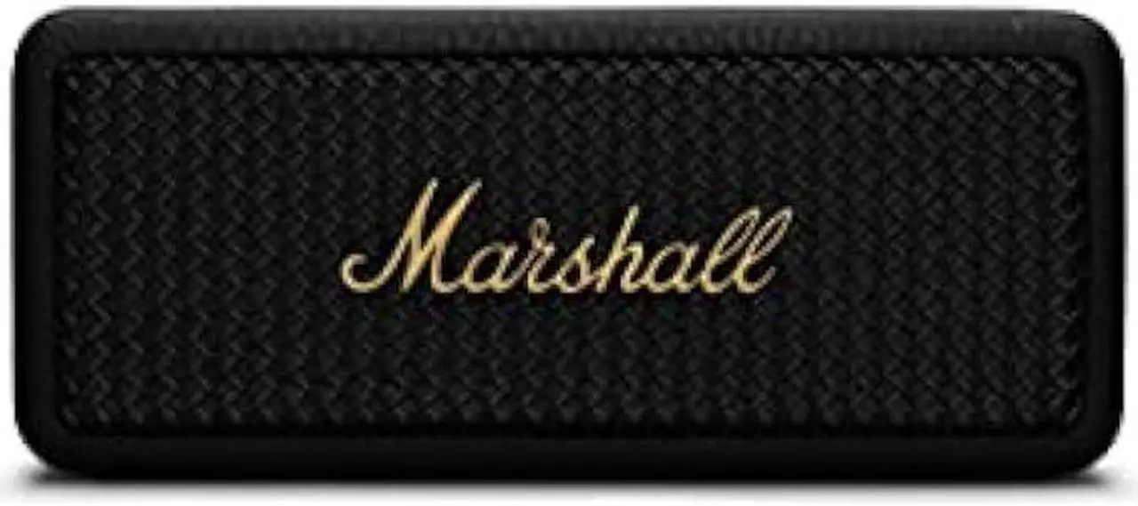 Main image of Marshall Emberton II Portable Bluetooth Speaker - Black & Brass