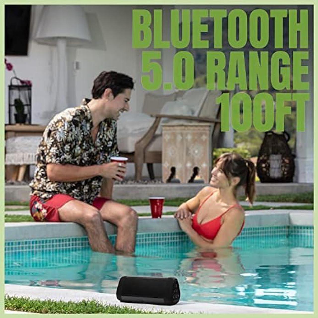 Alt view image 3 of 6 - OontZ Ultra Bluetooth Speaker, Portable Wireless Bluetooth 5.0 Speaker, 14 Watts, up to 100 ft Bluetooth Range, IPX7 Waterproof Portable Bluetooth Speaker (Black)