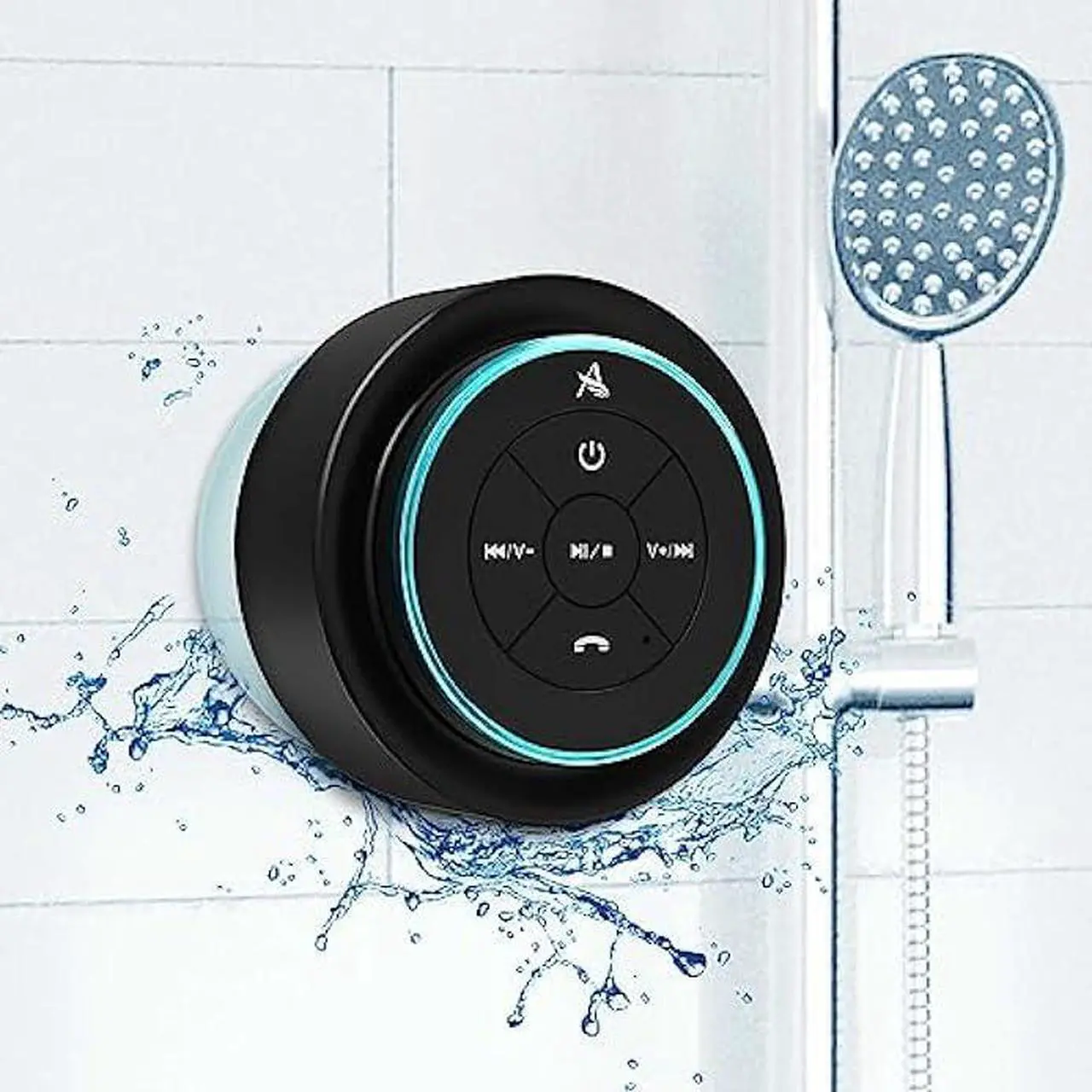 Main image of XLeader, Upgraded, Shower Speaker, Certified IPX7 Waterproof Bluetooth Wireless Speaker, Electronics Gifts for Girls Boys Men Women Kids, 5W Mini Portable Speaker with Suction Cup and Mic for Bathroom