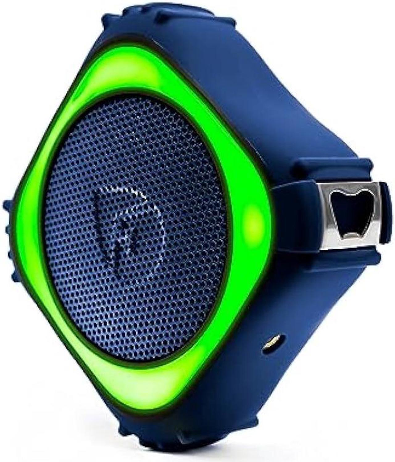 Alt view image 4 of 6 - ECOXGEAR EcoEdge Pro Bluetooth Speakers - Large Bass Enhancing Passive Woofer, Waterproof Speaker w/LED Party Lights, 20+ Hours Playtime Portable Speaker, Siri and Google Voice Assistant Activated