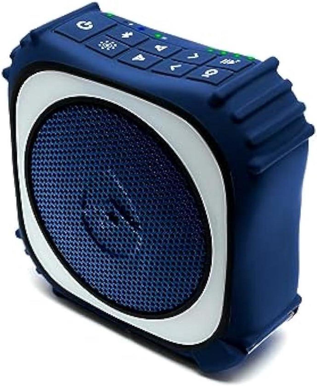 Alt view image 5 of 6 - ECOXGEAR EcoEdge Pro Bluetooth Speakers - Large Bass Enhancing Passive Woofer, Waterproof Speaker w/LED Party Lights, 20+ Hours Playtime Portable Speaker, Siri and Google Voice Assistant Activated