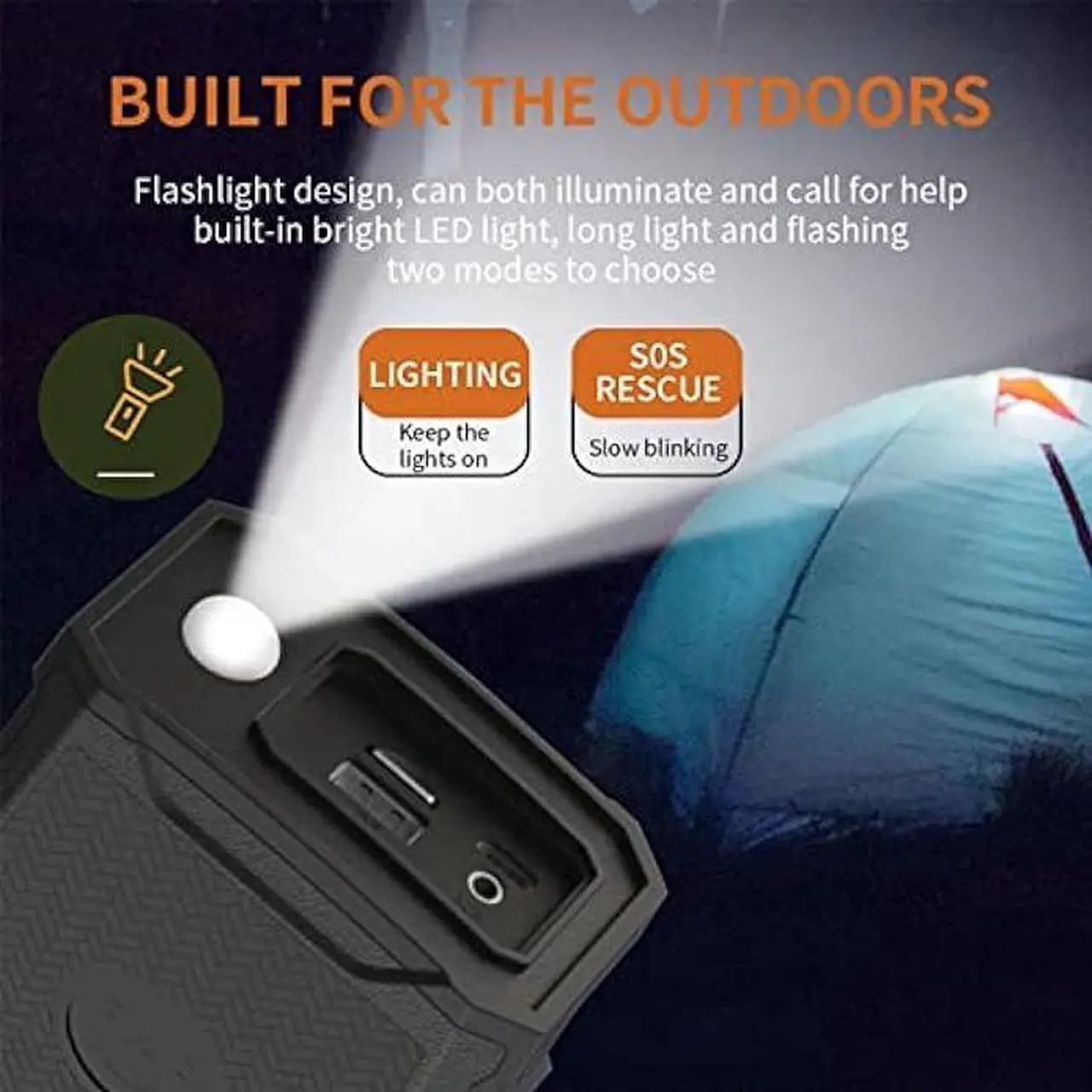 Alt view image 5 of 5 - BIRDIE79  2023 New Portable Golf Cart Speaker, Magnetic Bluetooth Speakers 36 Hour Playtime. Rugged Outdoor Speaker for Waterproof, & Shockproof. 30W Loud & Clear Stereo Sound,