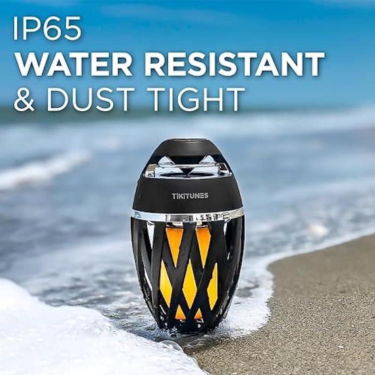 Alt view image 5 of 5 - Limitless Innovations TikiTunes Portable Bluetooth 5.0 Indoor/Outdoor Wireless Speaker, LED Torch Atmospheric Lighting Effect, 5-Watt Audio USB Speaker, 2000 mAh Battery for iPhone/iPad/Android