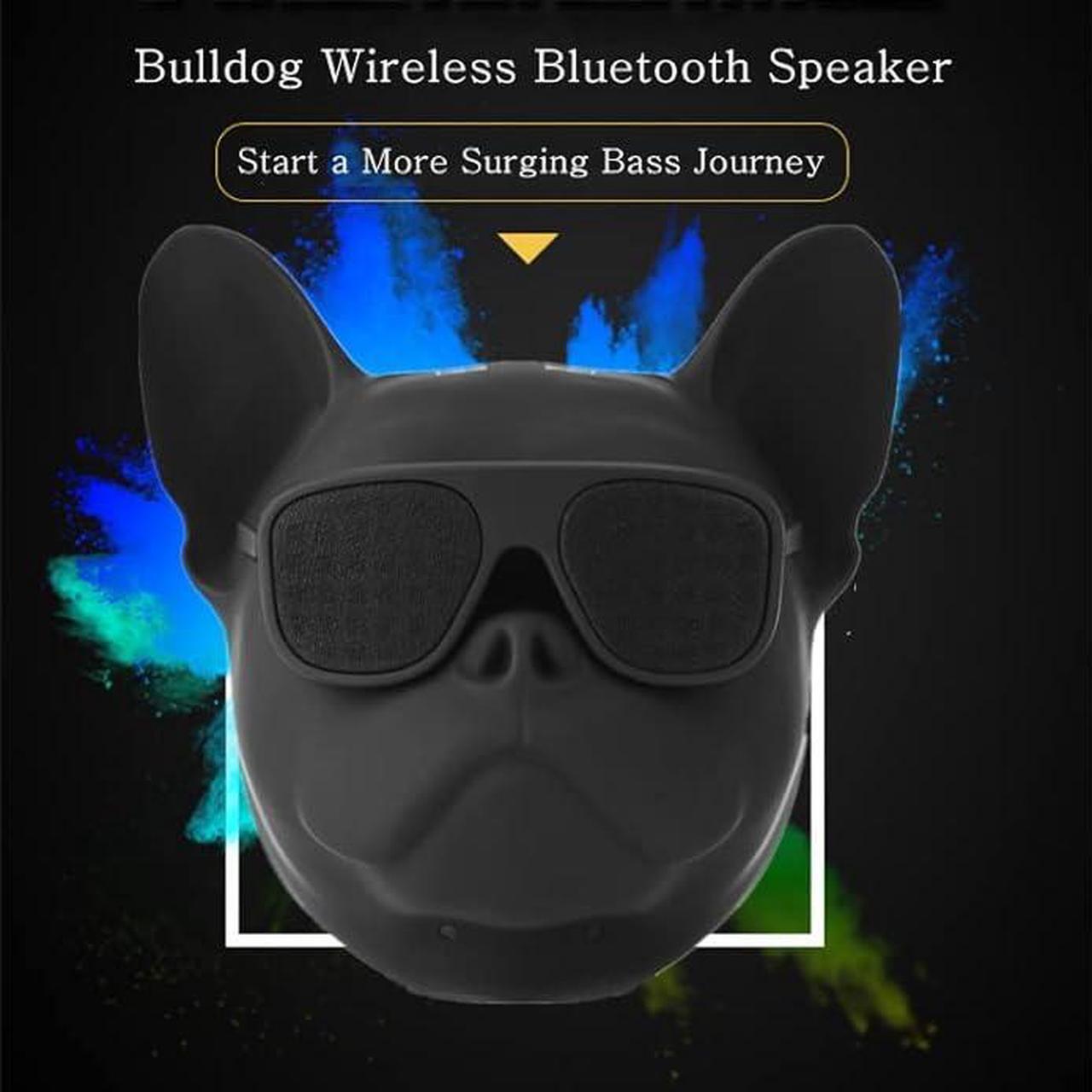 Alt view image 2 of 6 - PUSOKEI Wireless French Bulldog Speaker,Bluetooth Dog Head Speaker,Mini Outdoor Portable Speaker,Stereo Super Bass,Personalized Cool Speaker for Home Party Cafe Bar